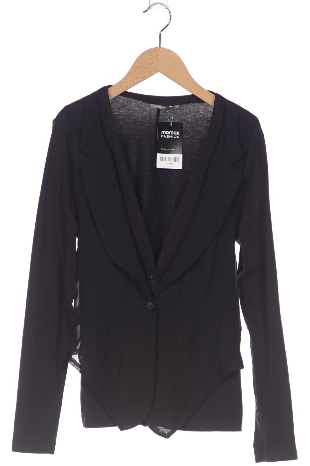 Thumbnail - sandwich_ Damen Strickjacke, schwarz, Gr. 38