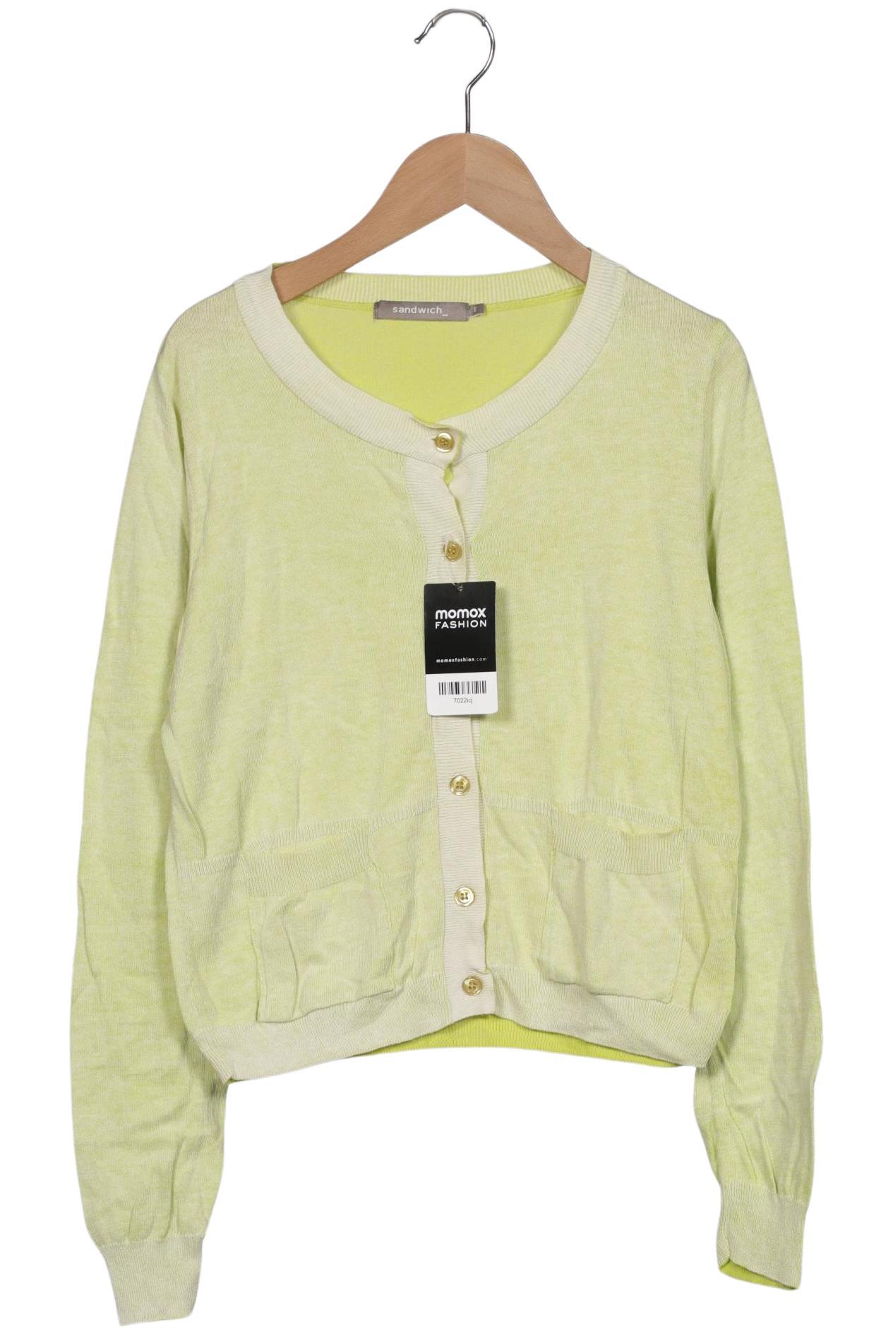 

sandwich_ Damen Strickjacke, gelb, Gr. 36