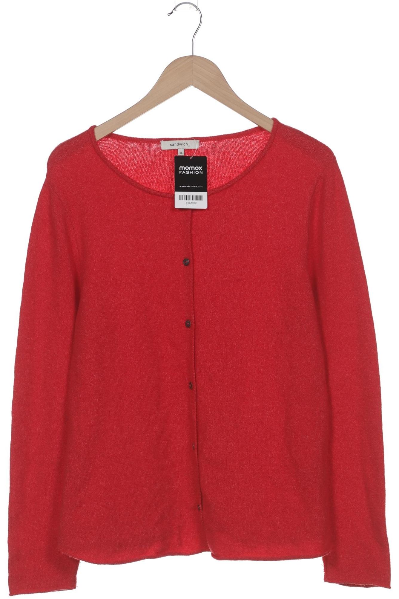 

sandwich_ Damen Strickjacke, rot, Gr. 44