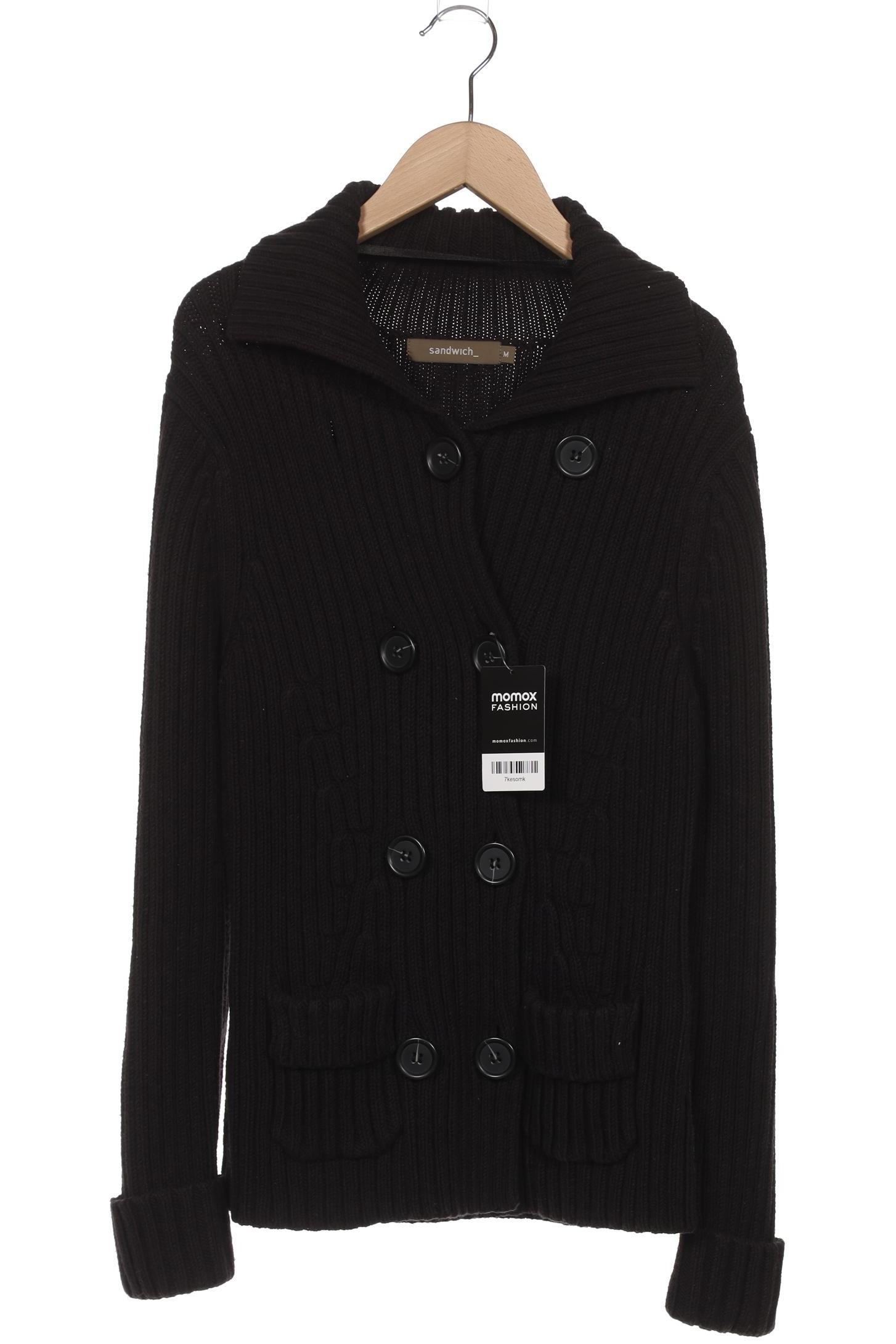 

sandwich_ Damen Strickjacke, schwarz, Gr. 38