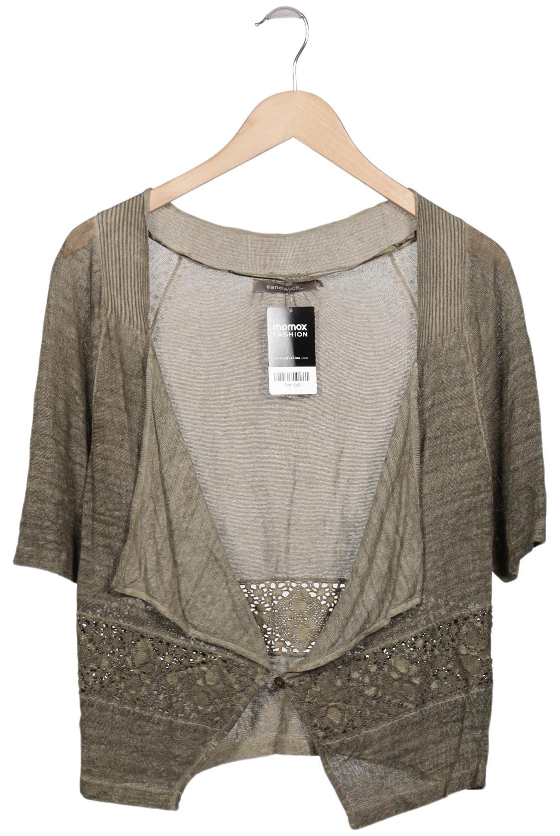 

sandwich_ Damen Strickjacke, grün, Gr. 42