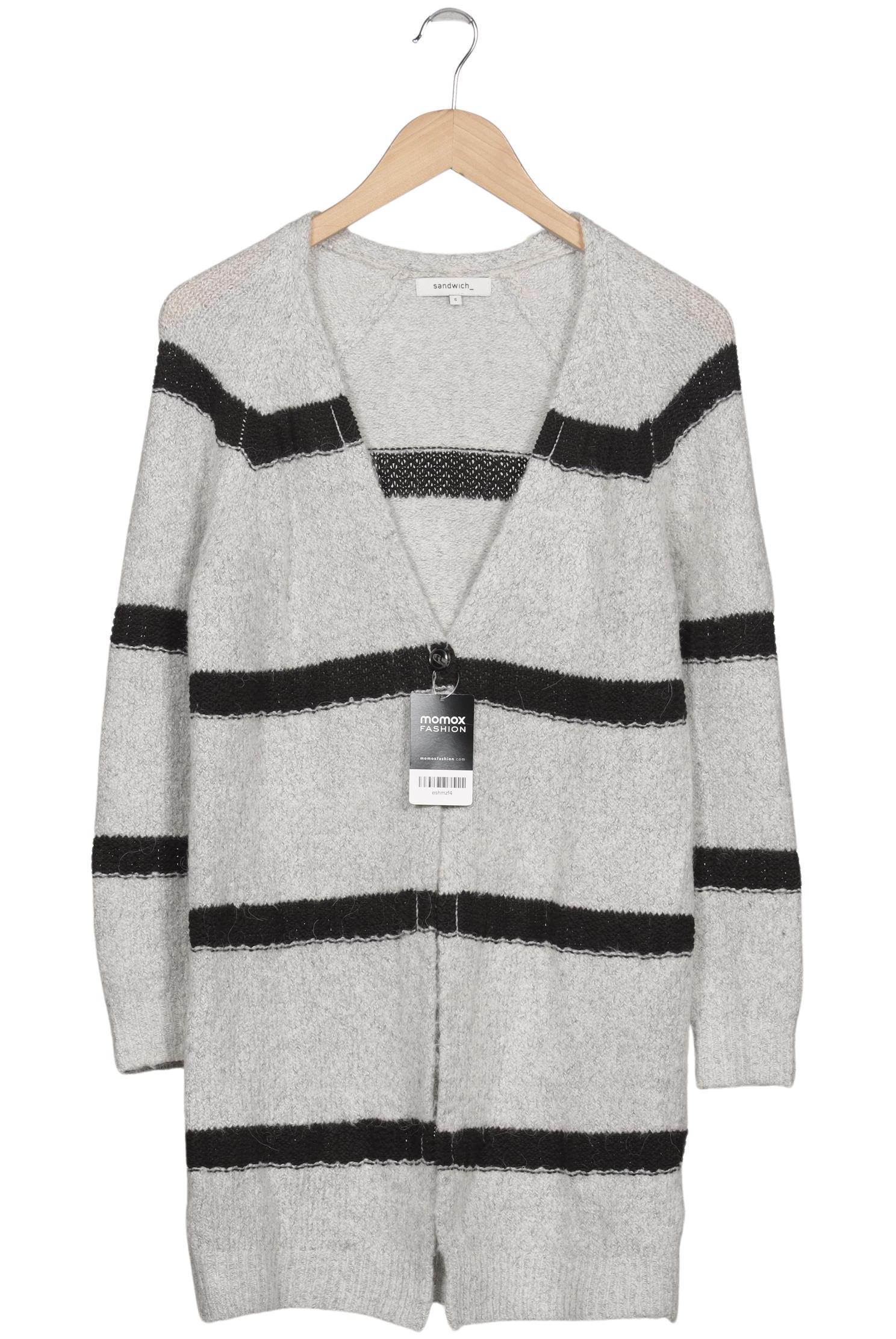 

sandwich_ Damen Strickjacke, grau, Gr. 36