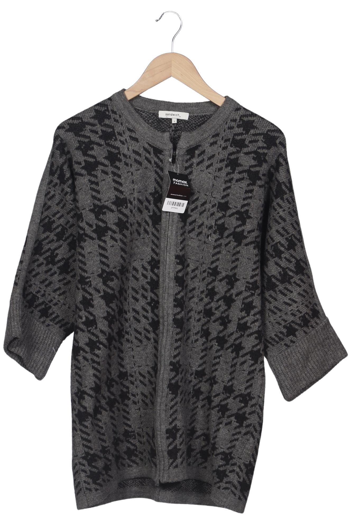 

sandwich_ Damen Strickjacke, grau, Gr. 36