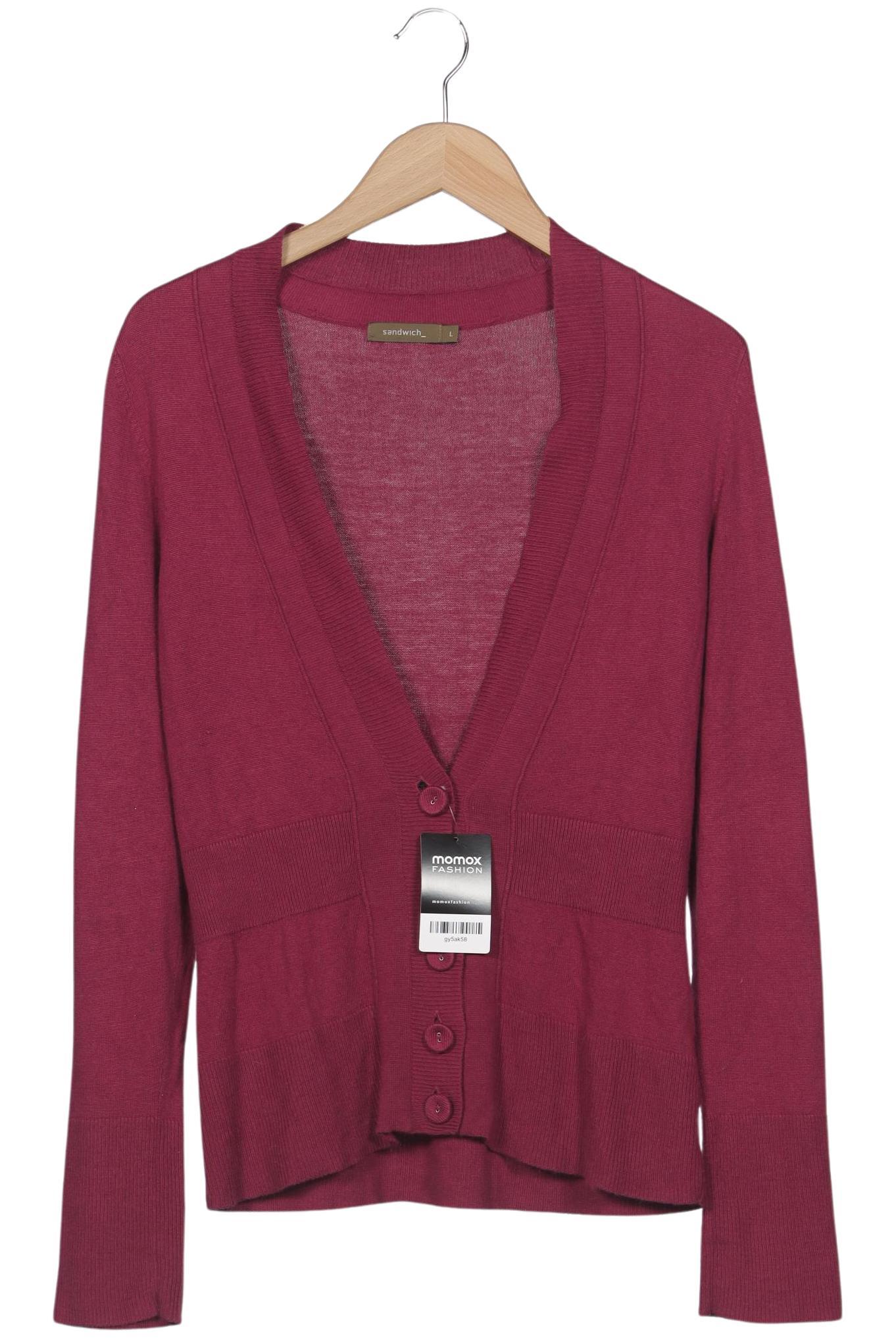 

sandwich_ Damen Strickjacke, bordeaux, Gr. 42