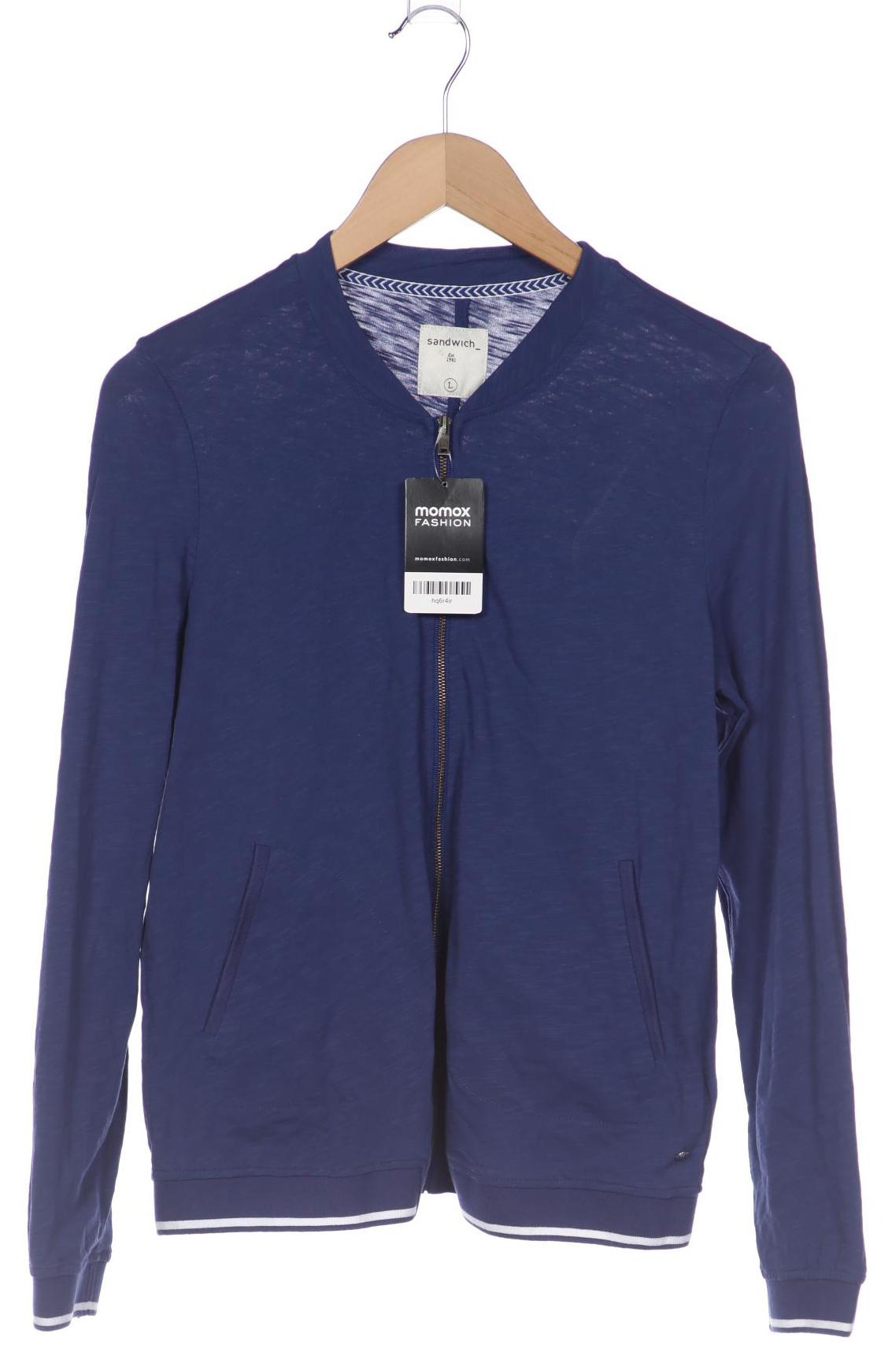 

sandwich_ Damen Strickjacke, blau, Gr. 42