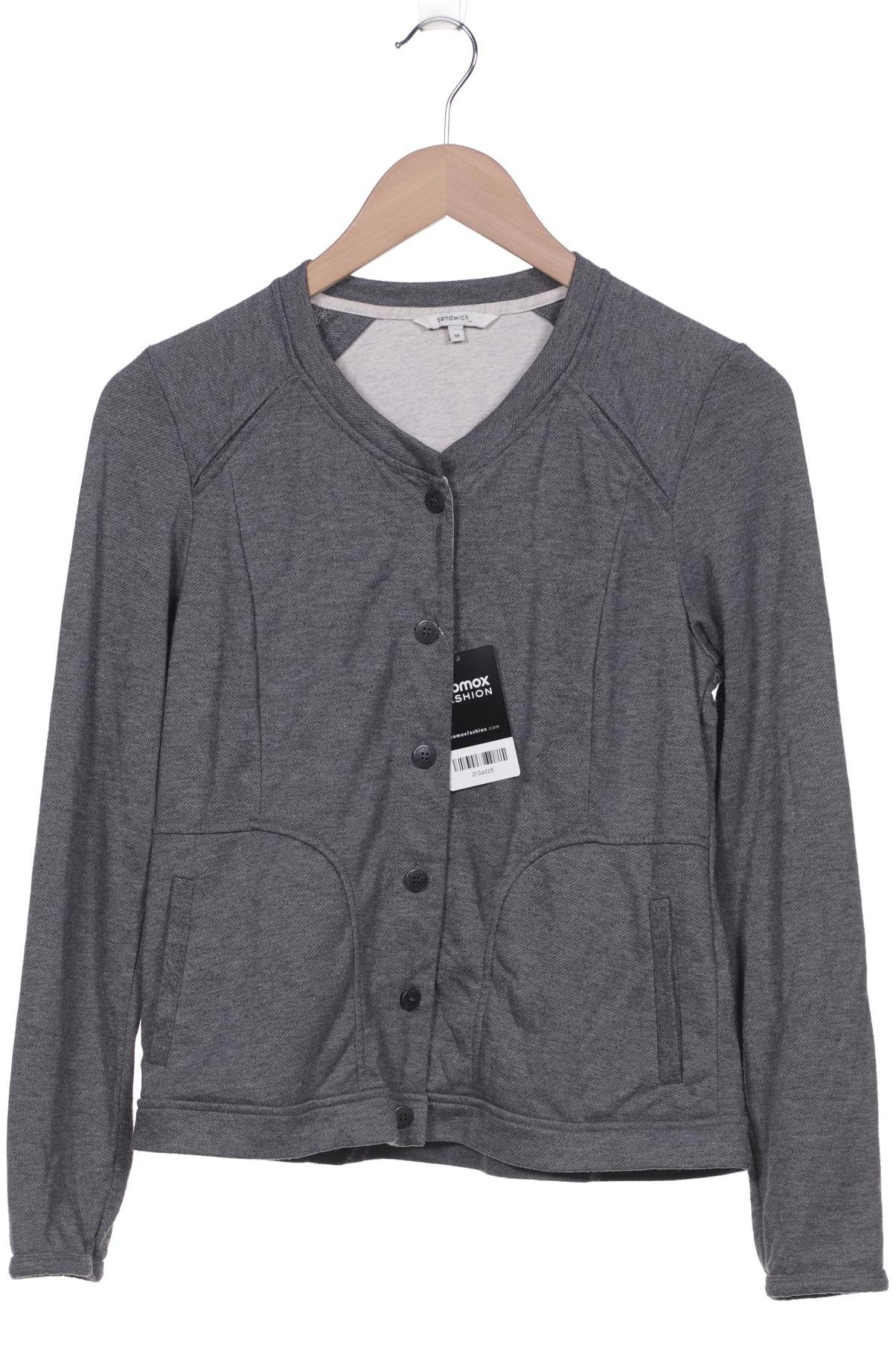 

sandwich_ Damen Strickjacke, grau, Gr. 38