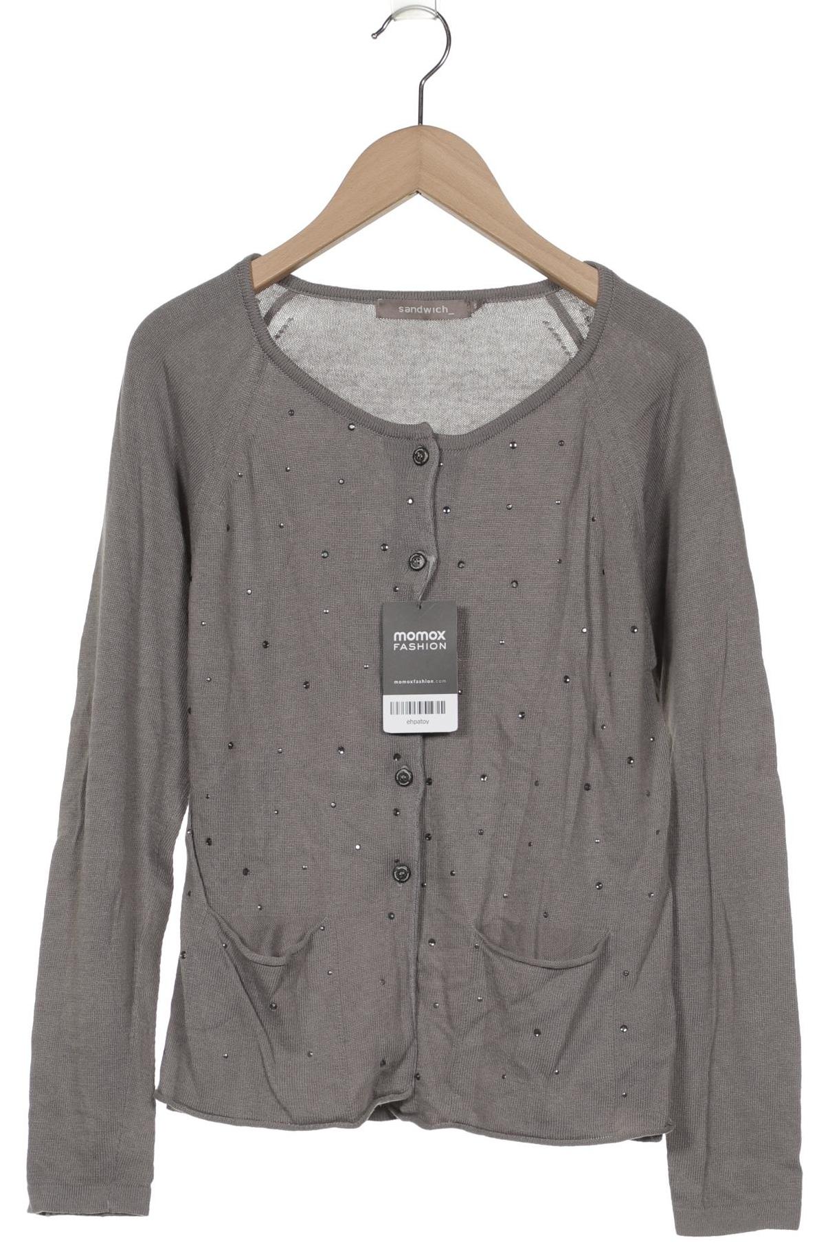 

sandwich_ Damen Strickjacke, grau