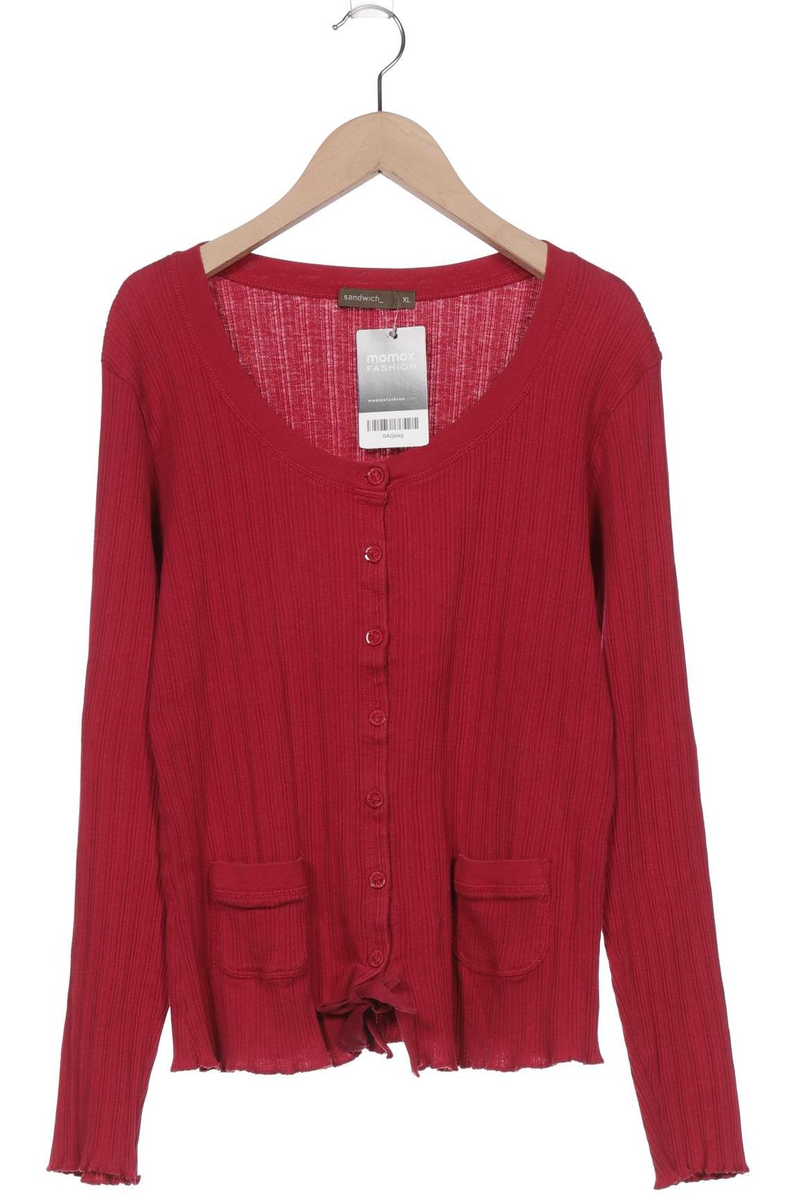 

sandwich_ Damen Strickjacke, rot, Gr. 44