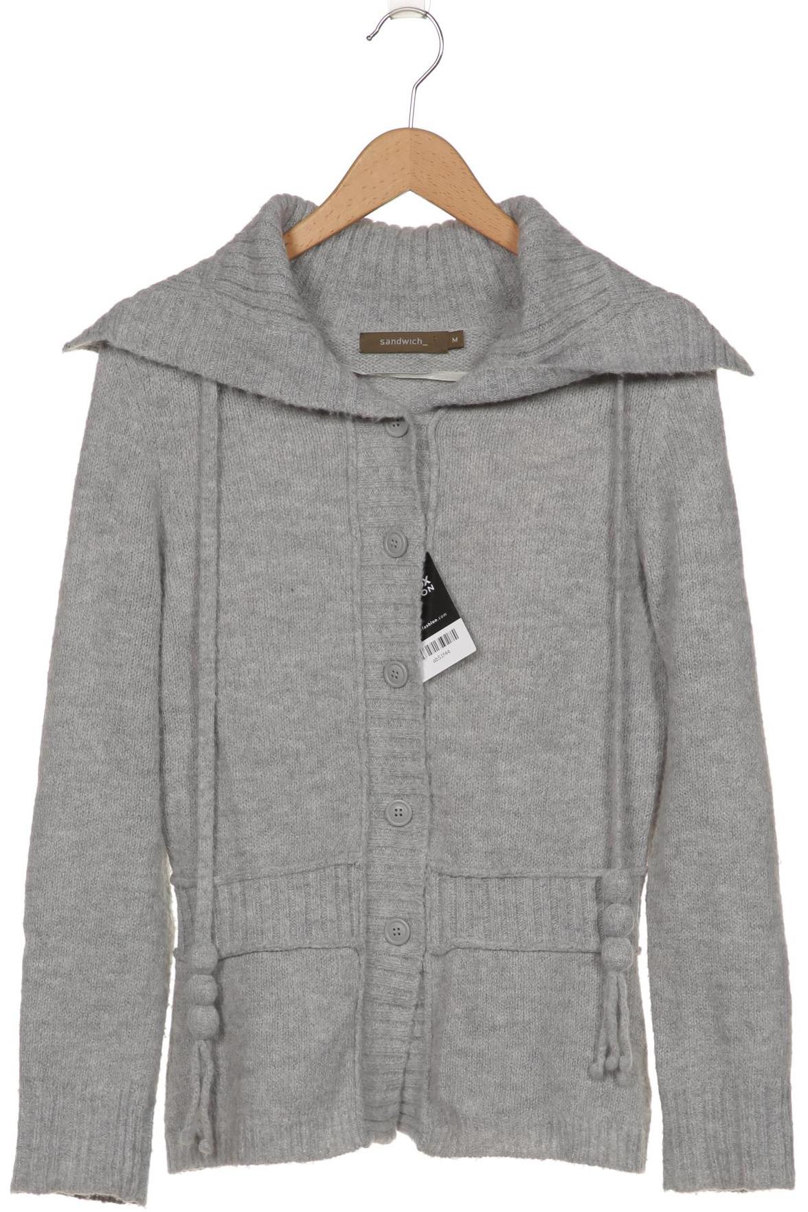 

sandwich_ Damen Strickjacke, grau, Gr. 38