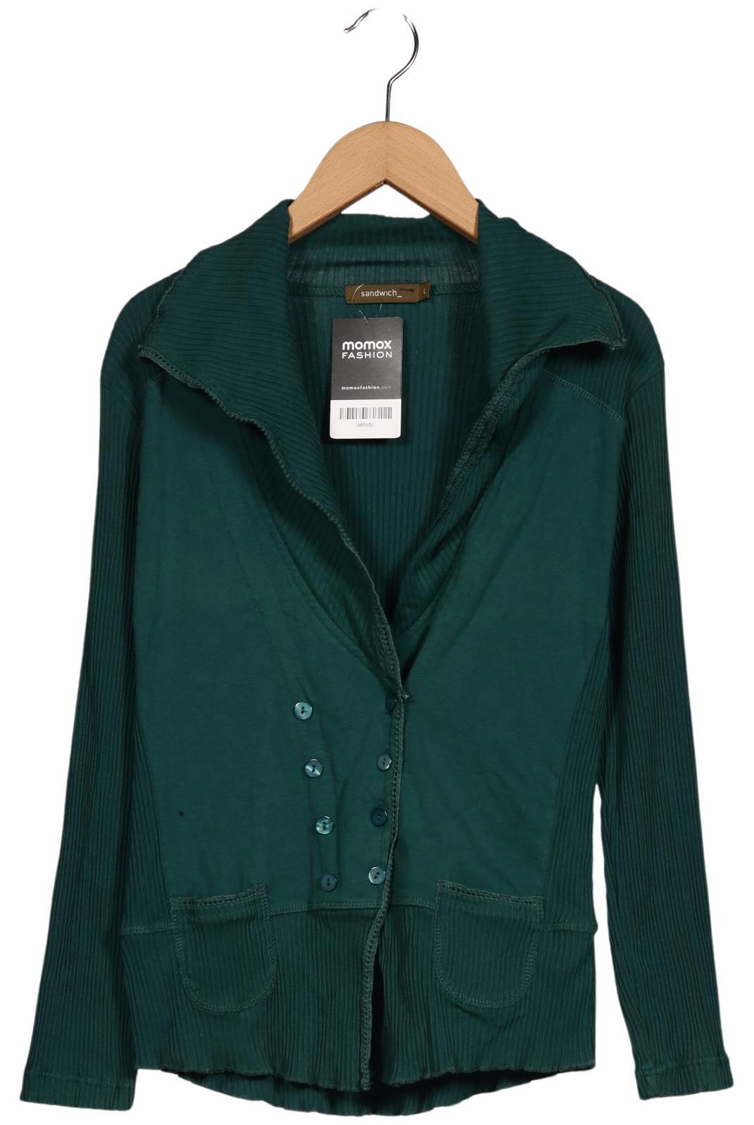 

sandwich_ Damen Strickjacke, türkis, Gr. 42