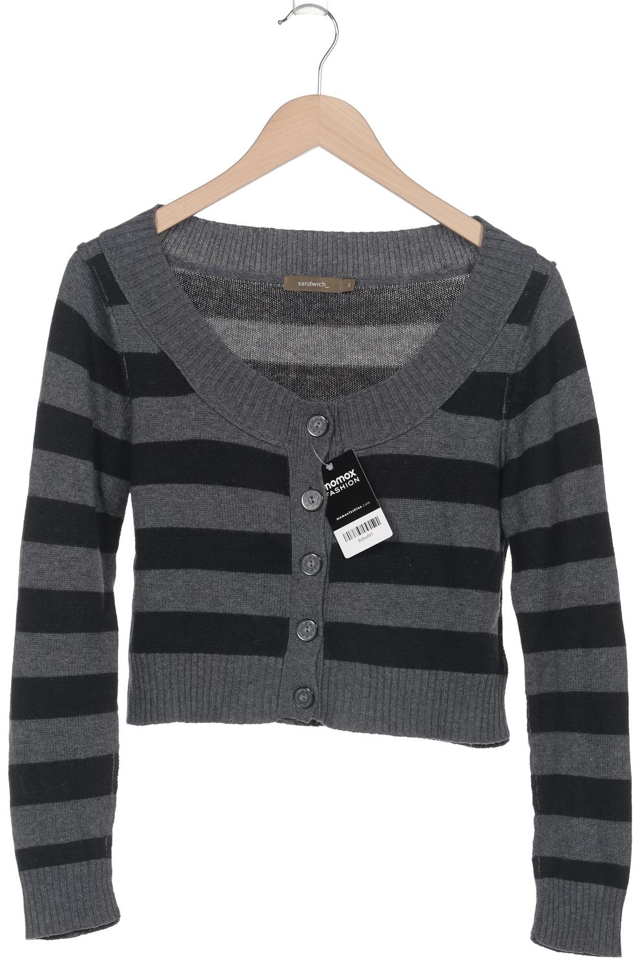 

sandwich_ Damen Strickjacke, grau, Gr. 36
