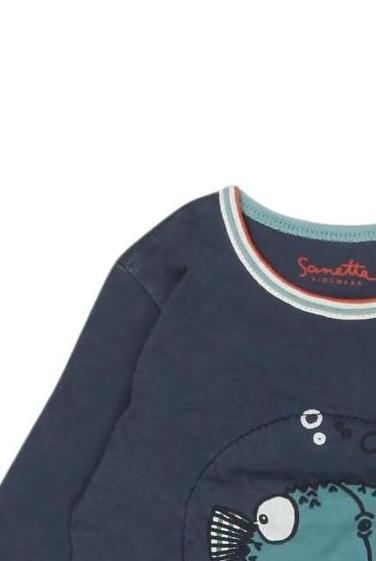 Thumbnail - Sanetta Jungen Langarmshirt, marineblau, Gr. 74