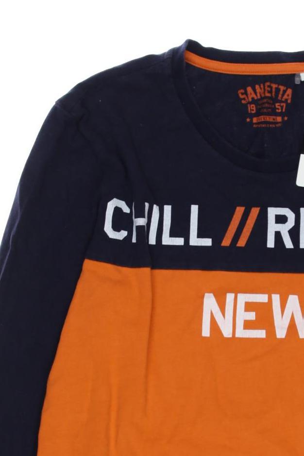 Thumbnail - Sanetta Jungen Langarmshirt, orange, Gr. 164