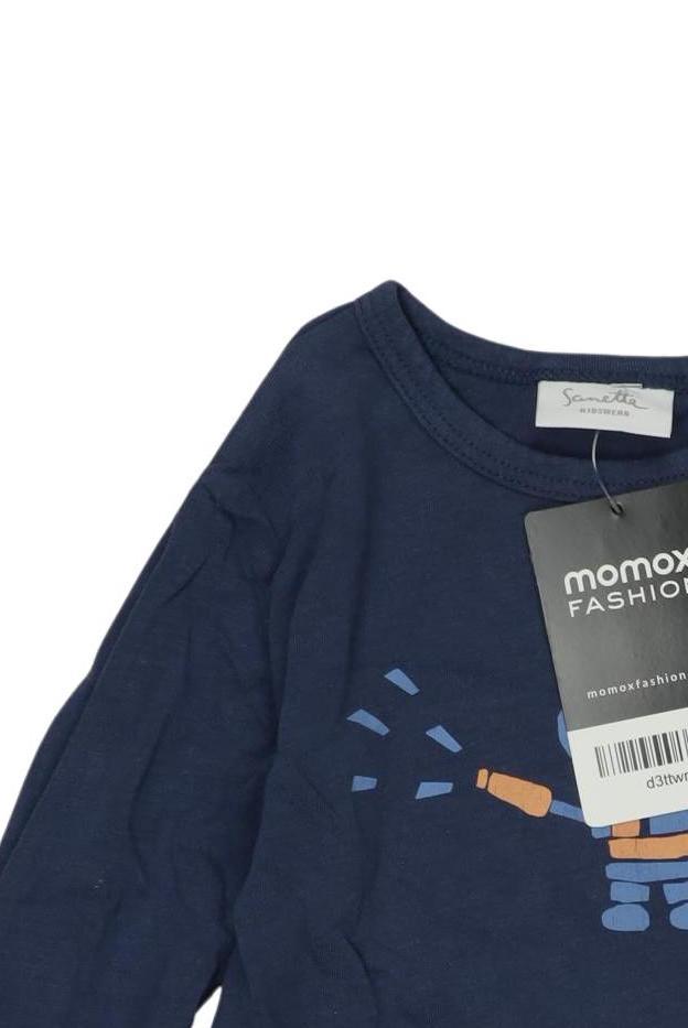 Thumbnail - Sanetta Jungen Langarmshirt, marineblau, Gr. 86