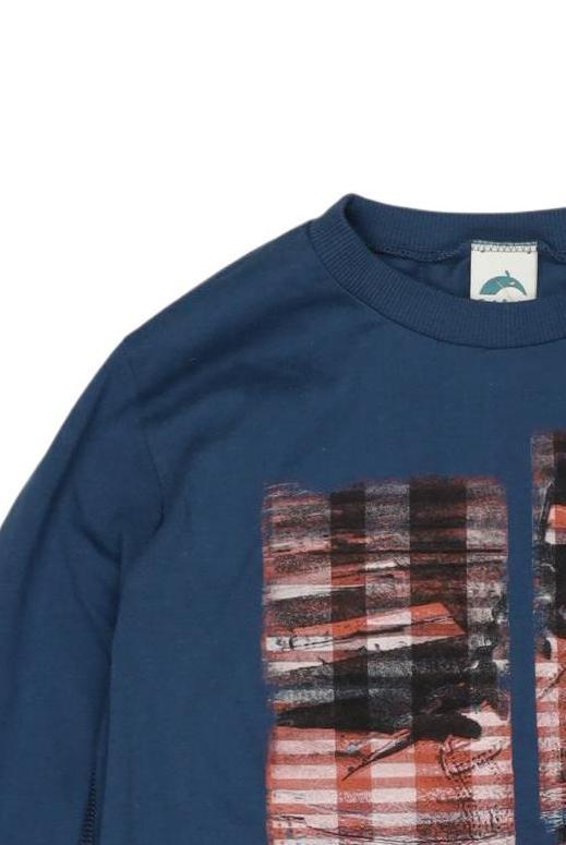 Thumbnail - Sanetta Jungen Langarmshirt, marineblau, Gr. 122