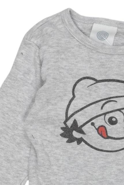 Thumbnail - Sanetta Jungen Strampler, grau, Gr. 68