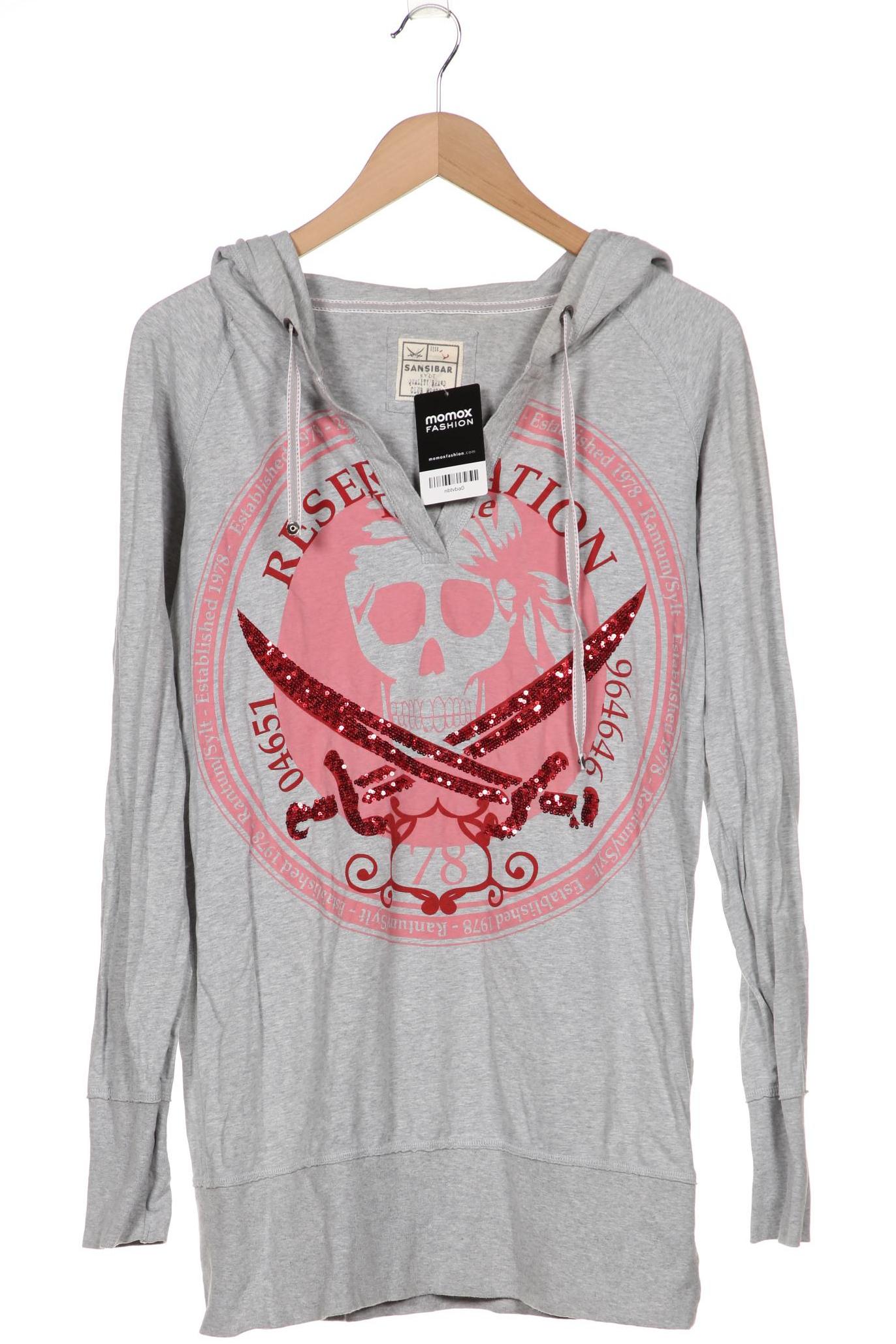 

SANSIBAR Damen Kapuzenpullover, grau