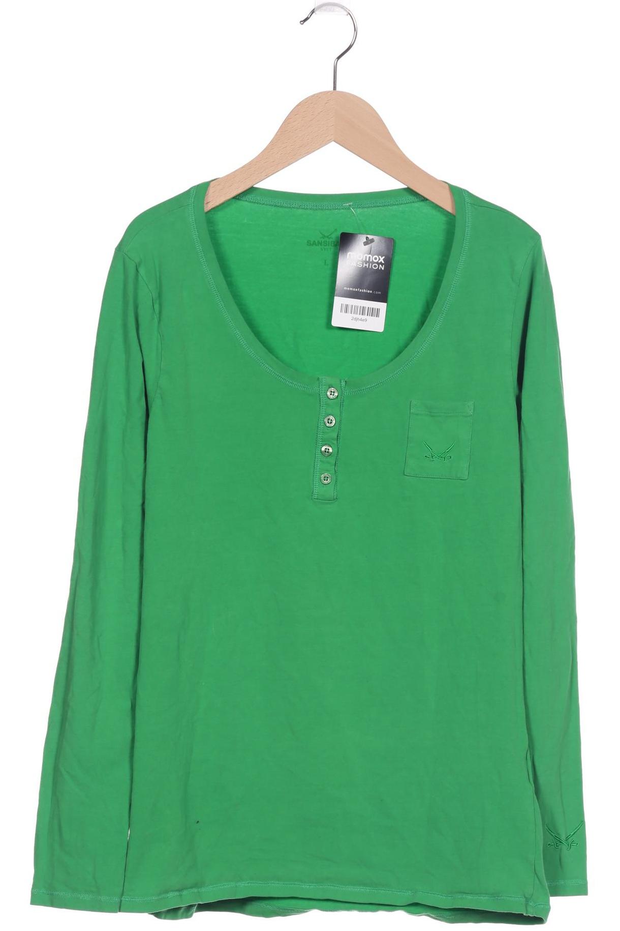 

Sansibar Damen Langarmshirt, grün, Gr. 42