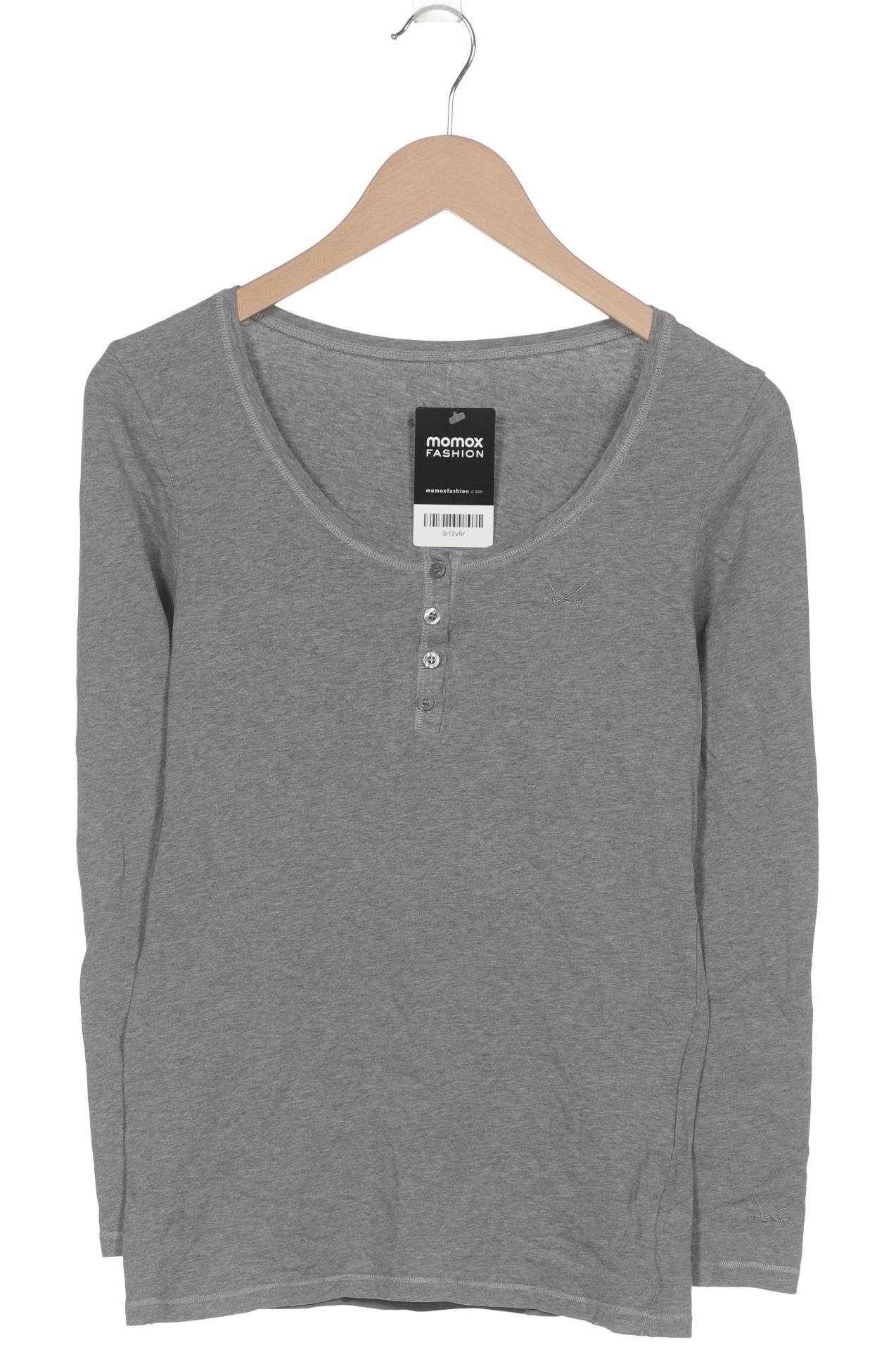 

Sansibar Damen Langarmshirt, grau, Gr. 38