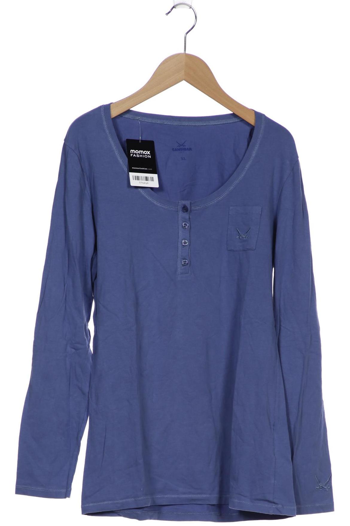 

SANSIBAR Damen Langarmshirt, blau