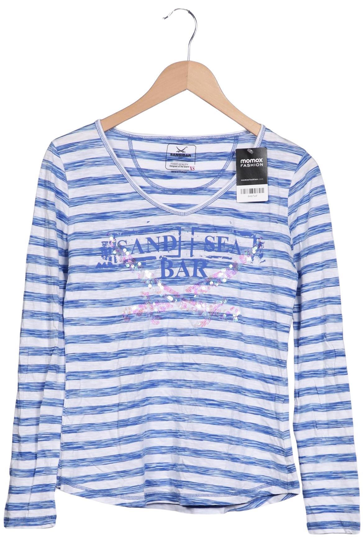

Sansibar Damen Langarmshirt, blau, Gr. 34