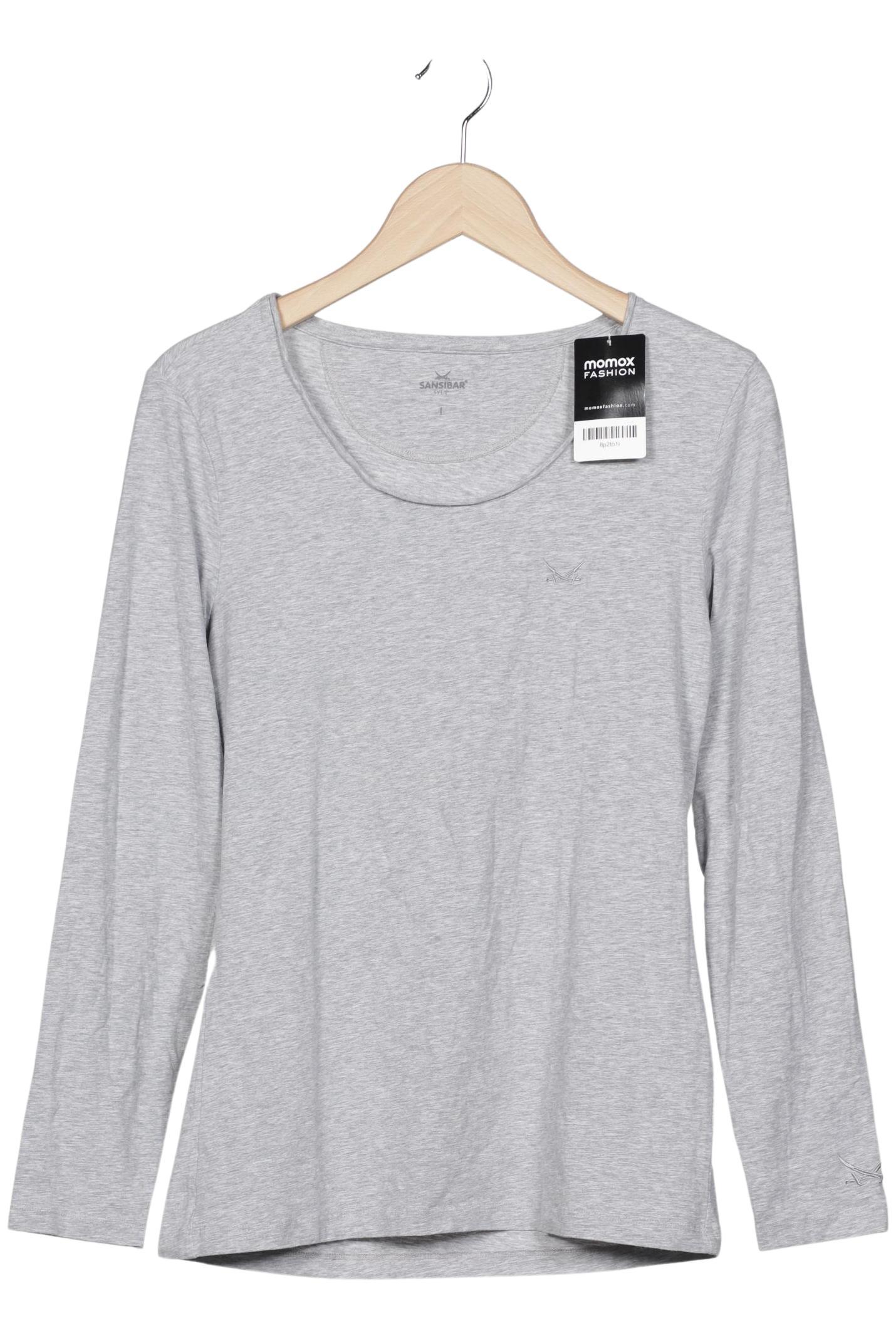 

Sansibar Damen Langarmshirt, grau, Gr. 42