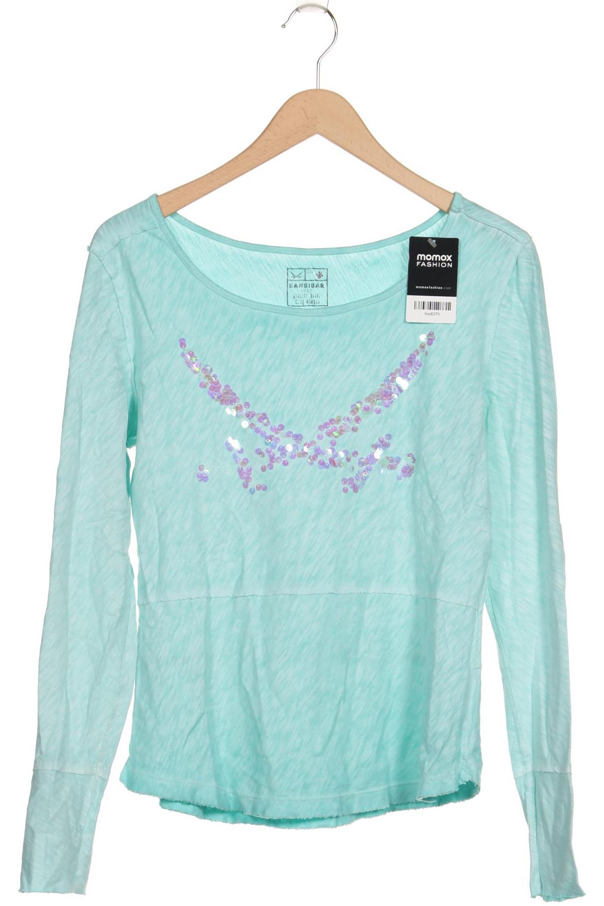 

Sansibar Damen Langarmshirt, türkis, Gr. 38