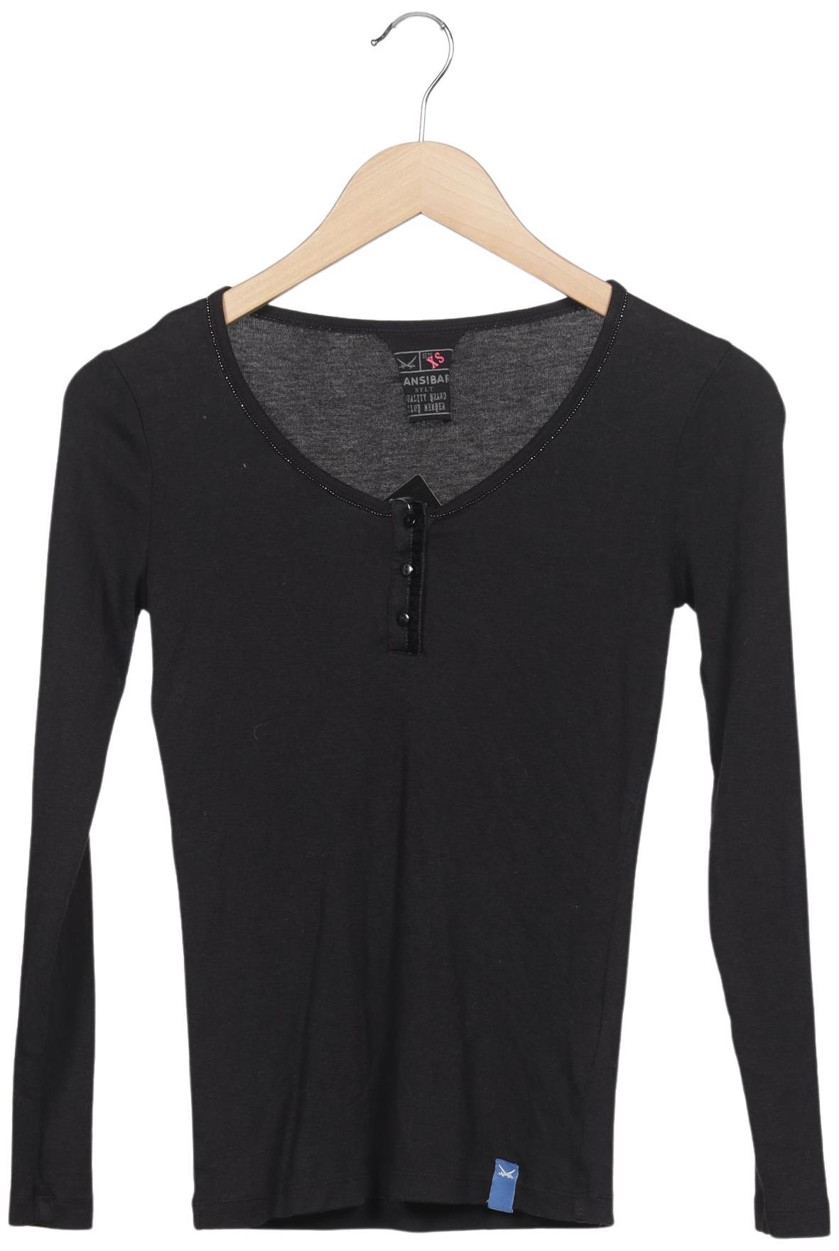 

Sansibar Damen Langarmshirt, schwarz, Gr. 34