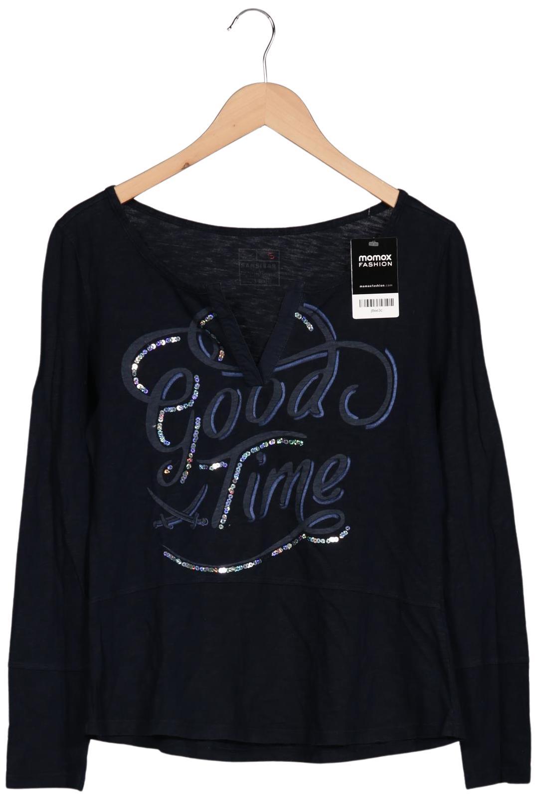 

Sansibar Damen Langarmshirt, marineblau, Gr. 36