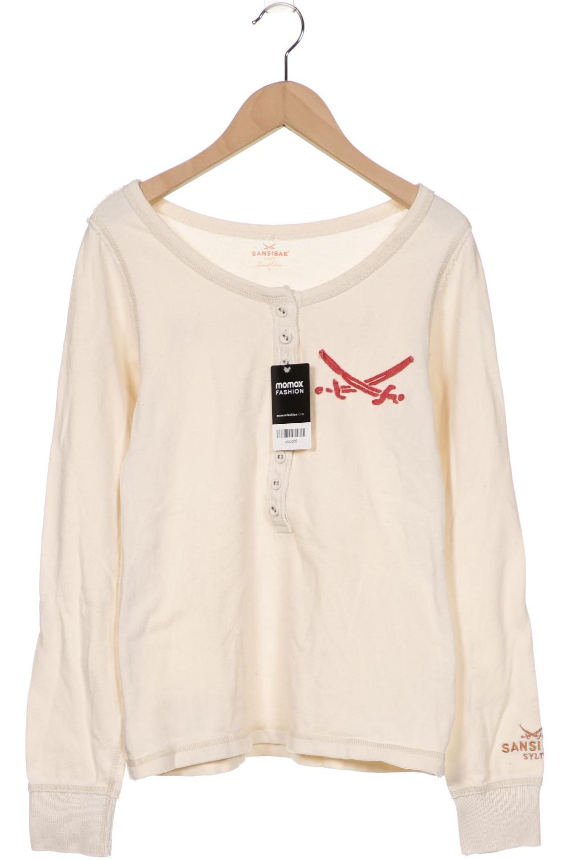 

SANSIBAR Damen Langarmshirt, cremeweiß