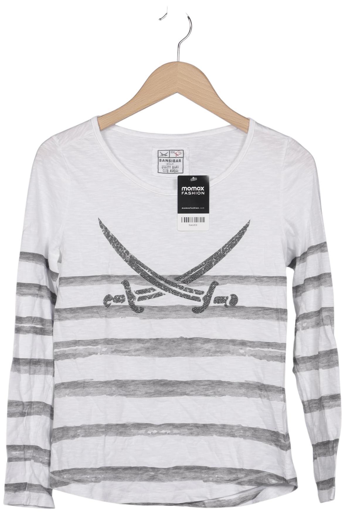 

Sansibar Damen Langarmshirt, weiß, Gr. 34