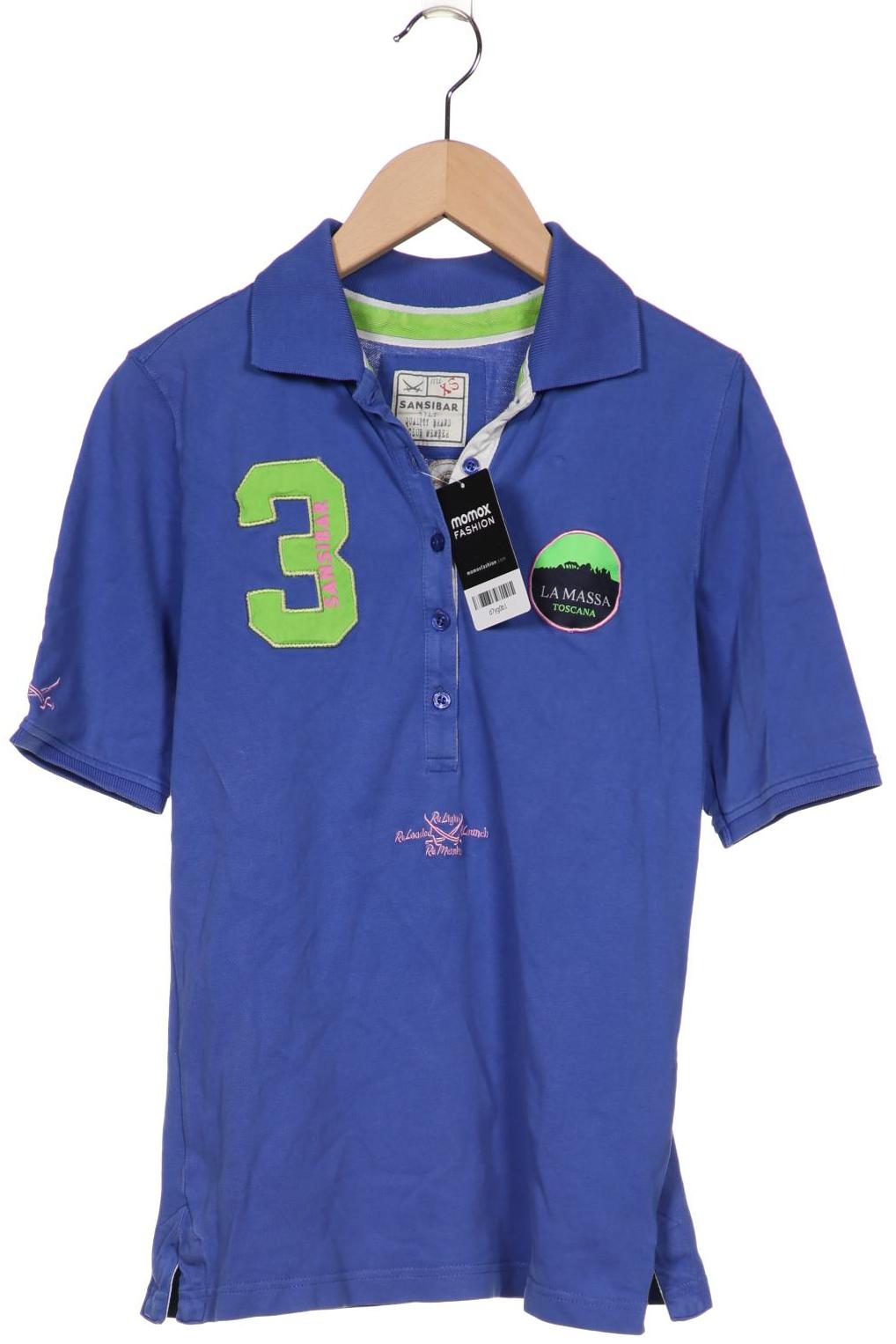 

Sansibar Damen Poloshirt, blau, Gr. 34