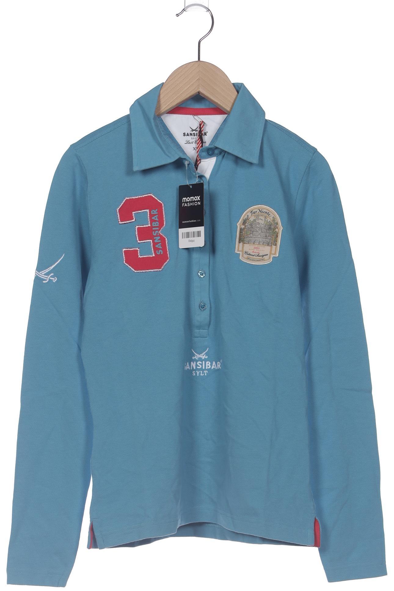 

Sansibar Damen Poloshirt, blau, Gr. 34