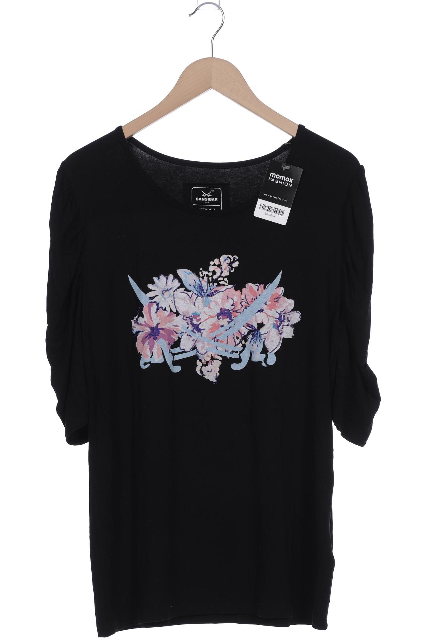 

SANSIBAR Damen T-Shirt, schwarz