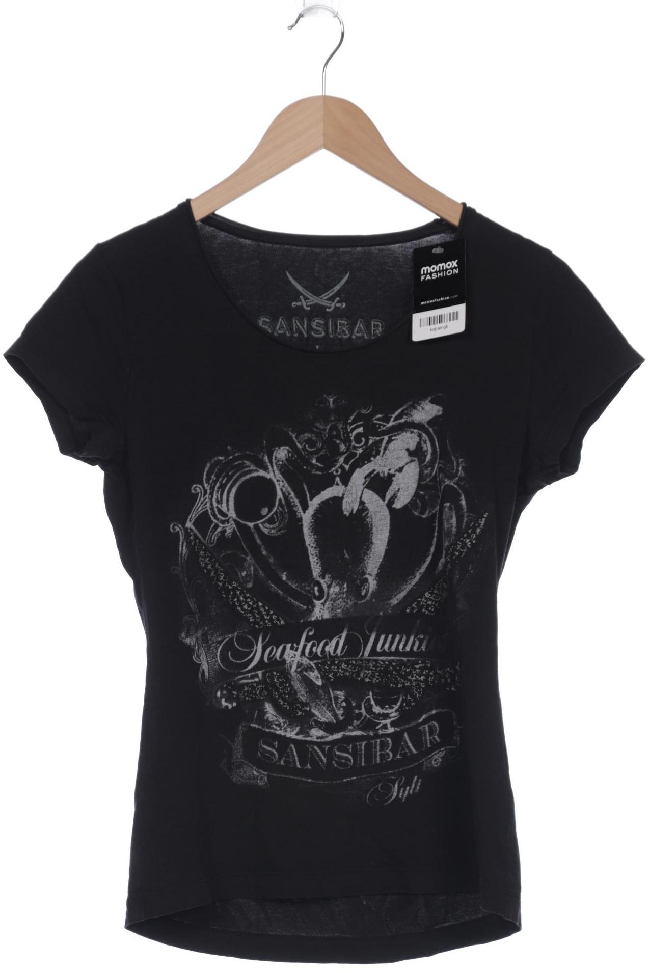 

SANSIBAR Damen T-Shirt, schwarz