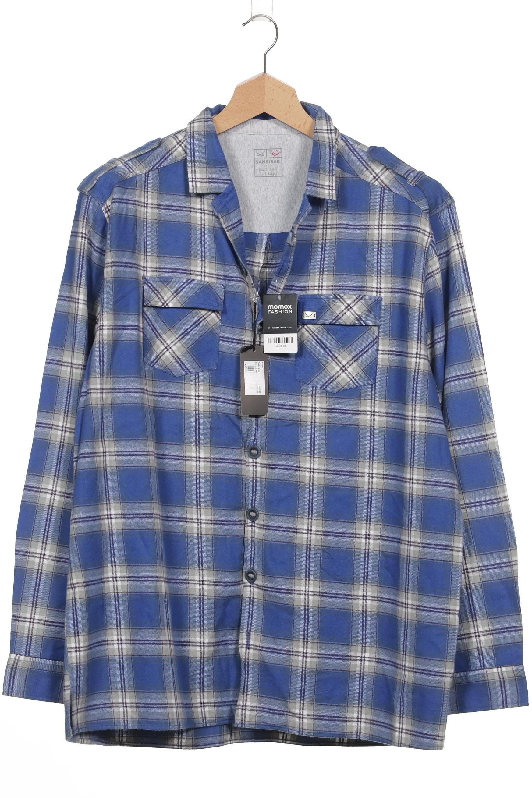 

Sansibar Herren Hemd, blau, Gr. 58