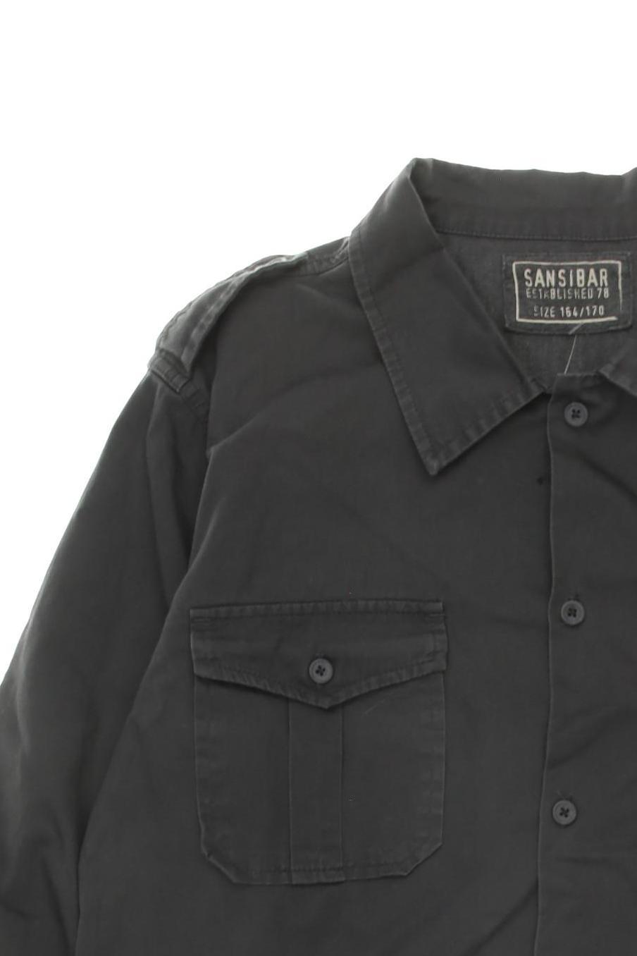 Thumbnail - Sansibar Jungen Hemd, grau, Gr. 164