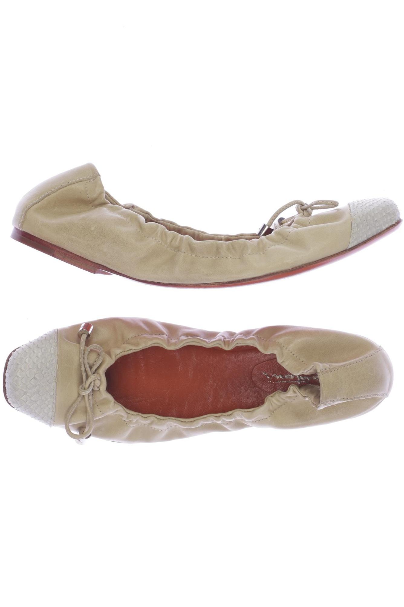 

Santoni Damen Ballerinas, beige, Gr. 37.5
