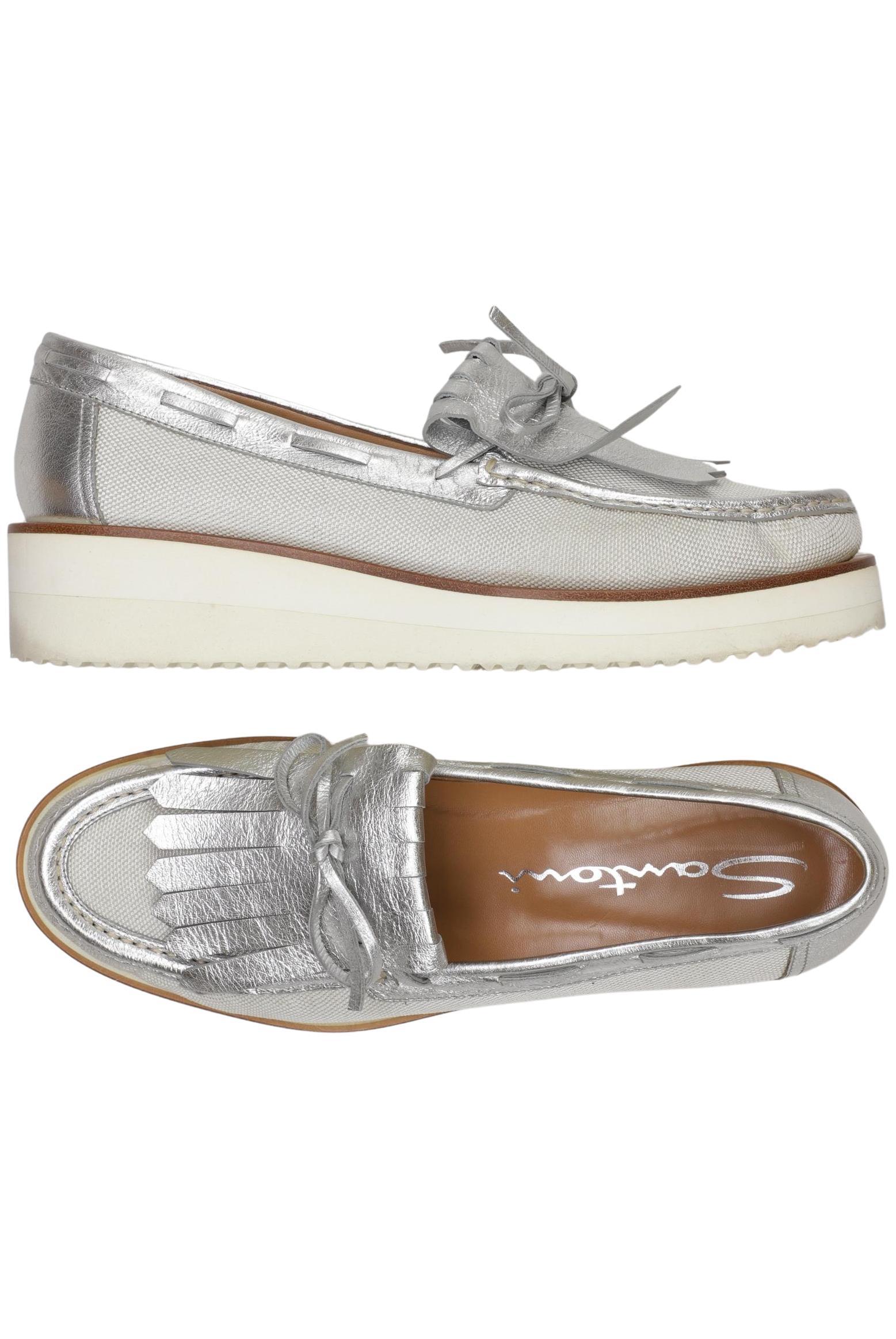 

Santoni Damen Halbschuh, silber, Gr. 41