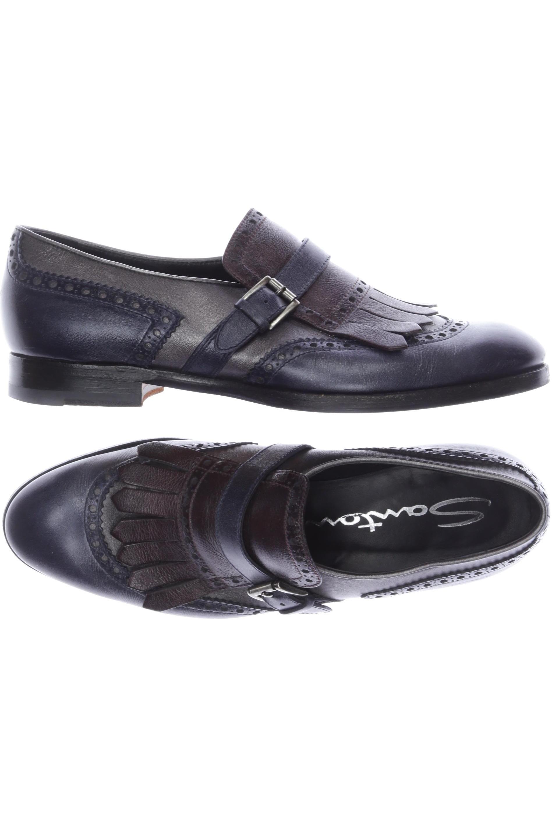 

Santoni Damen Halbschuh, marineblau, Gr. 38