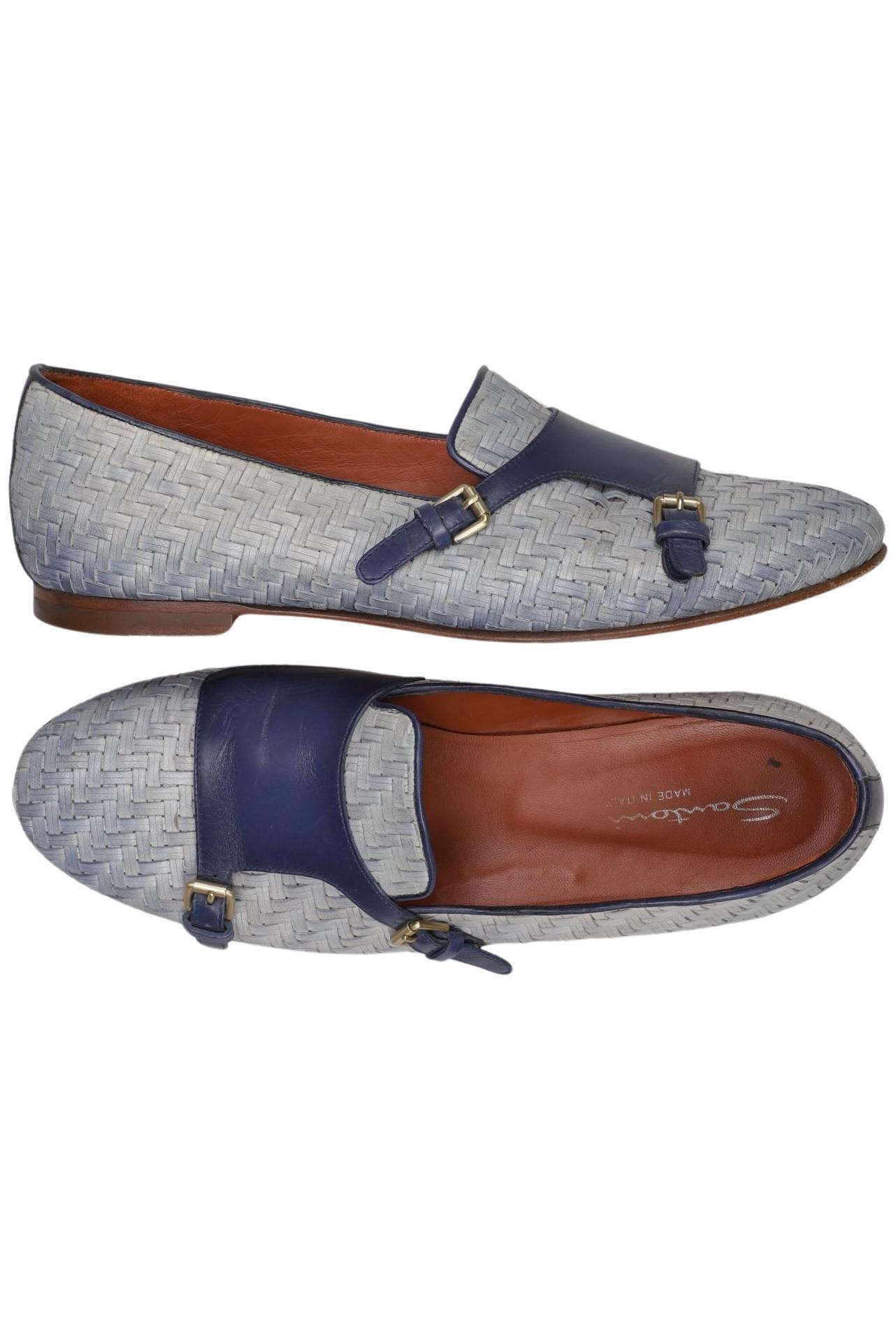 

Santoni Damen Halbschuh, hellblau, Gr. 38