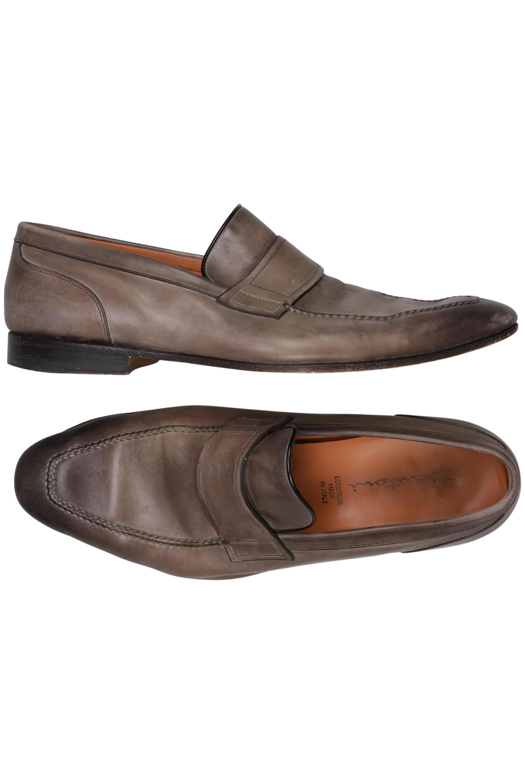 

Santoni Herren Halbschuh, braun, Gr. 10.5