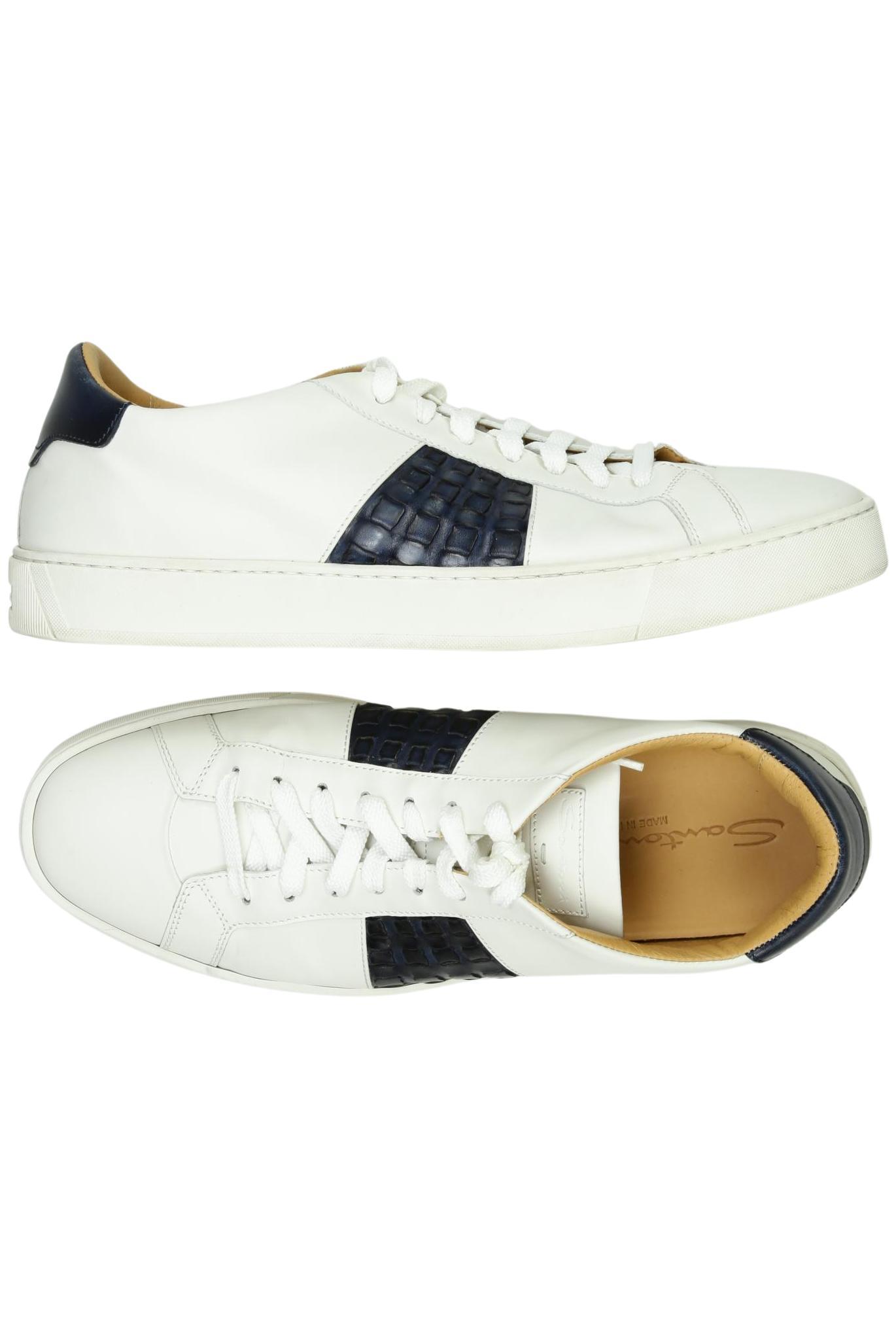 

Santoni Herren Halbschuh, weiß, Gr. 12