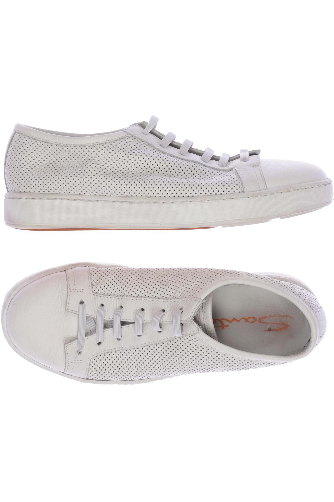 

Santoni Herren Halbschuh, cremeweiß, Gr. 5.5