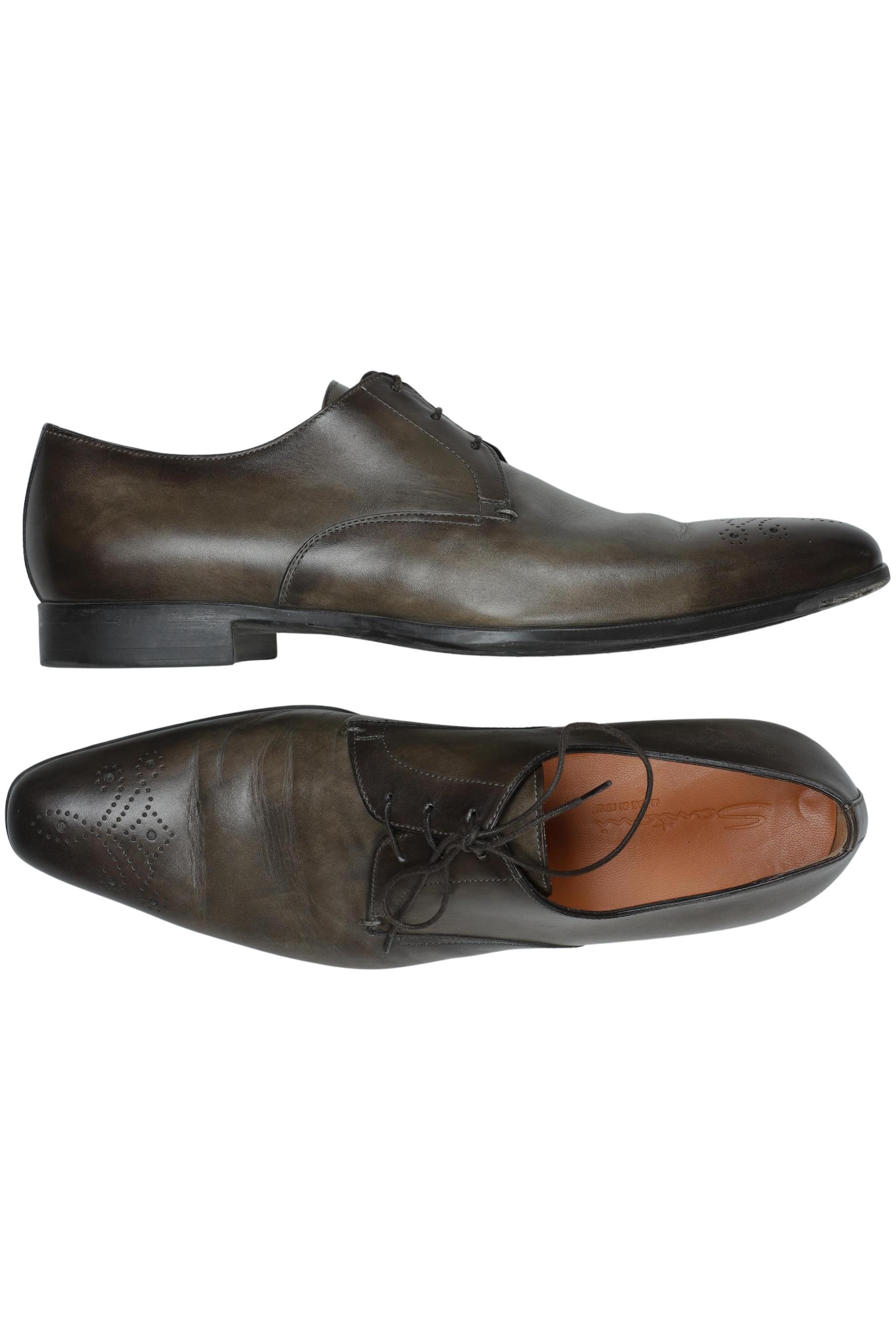 

Santoni Herren Halbschuh, braun, Gr. 10
