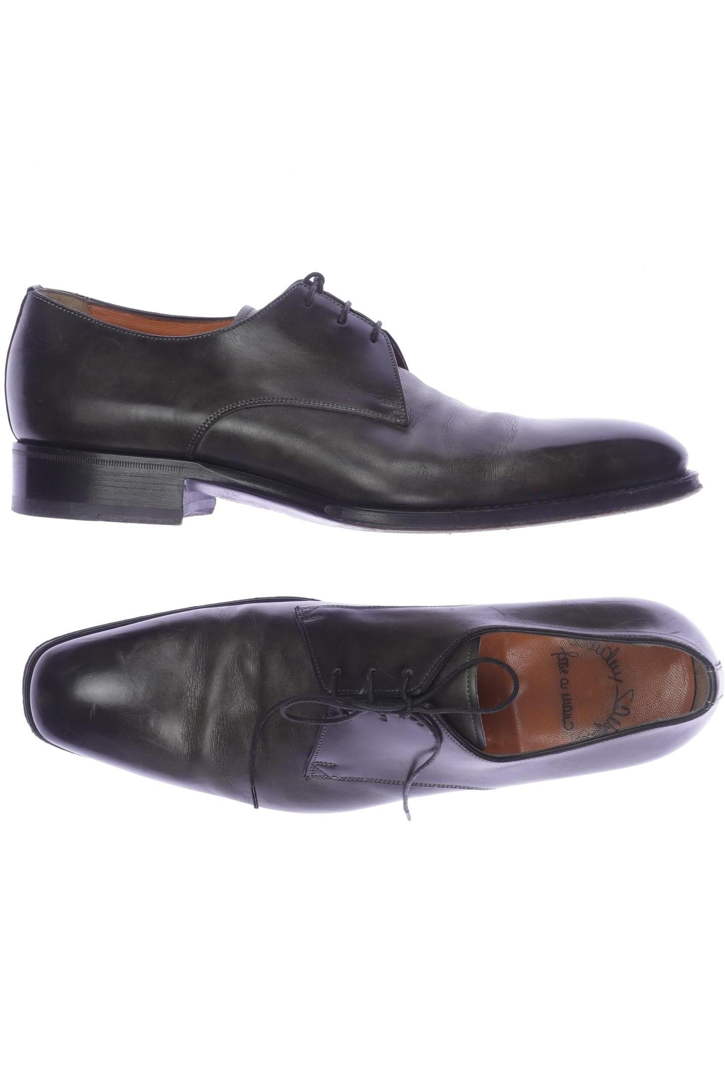 

Santoni Herren Halbschuh, grün, Gr. 8