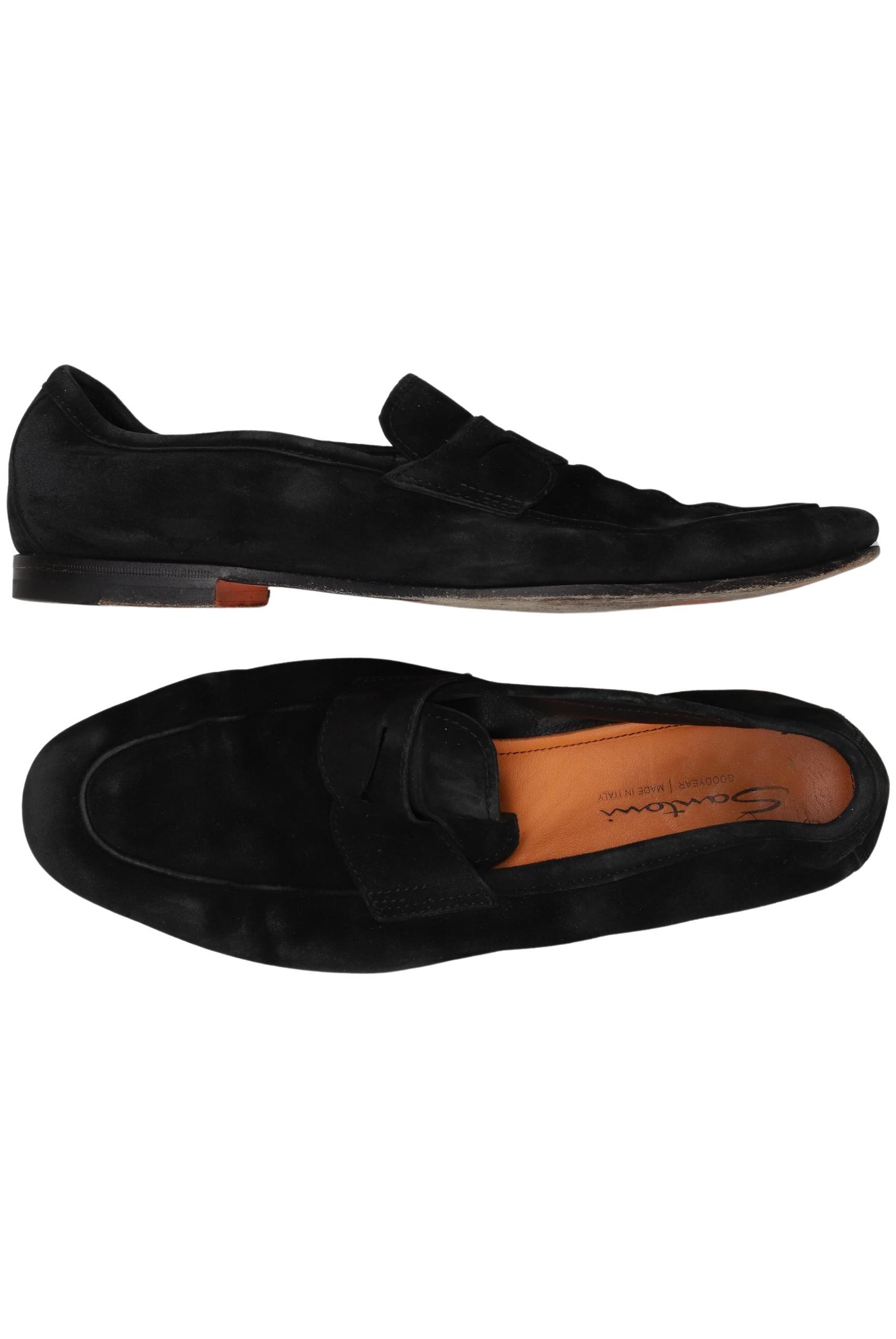 

Santoni Herren Halbschuh, schwarz, Gr. 10.5