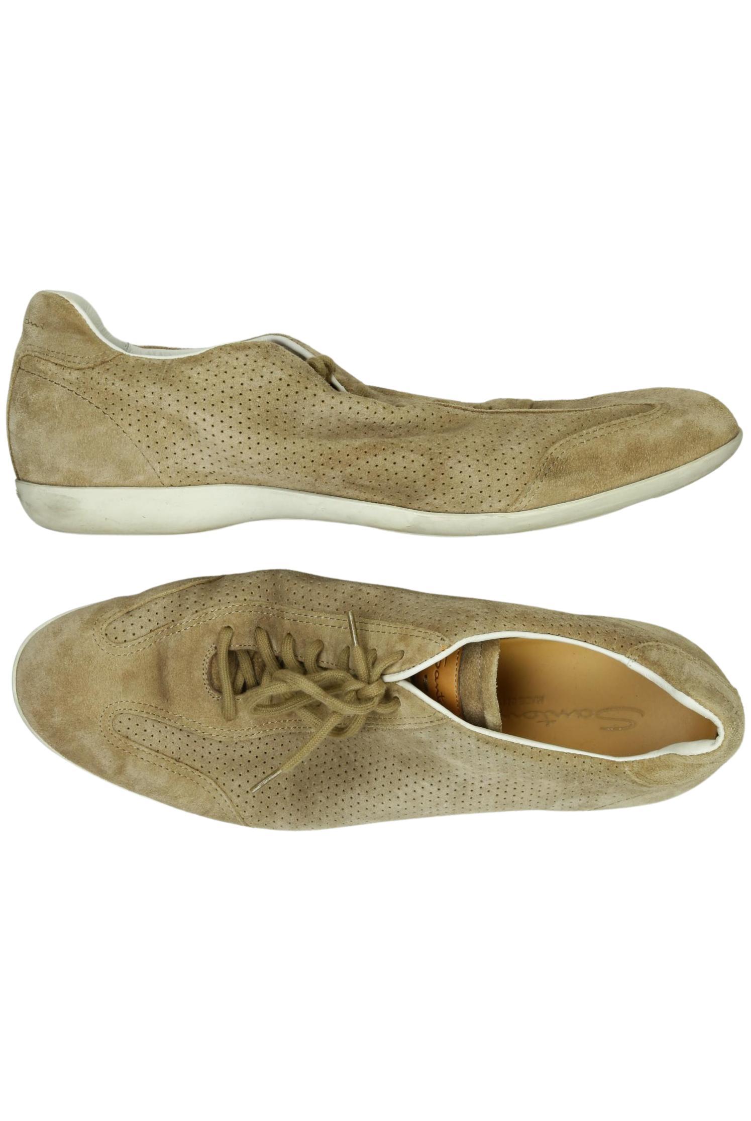 

Santoni Herren Halbschuh, beige, Gr. 9.5