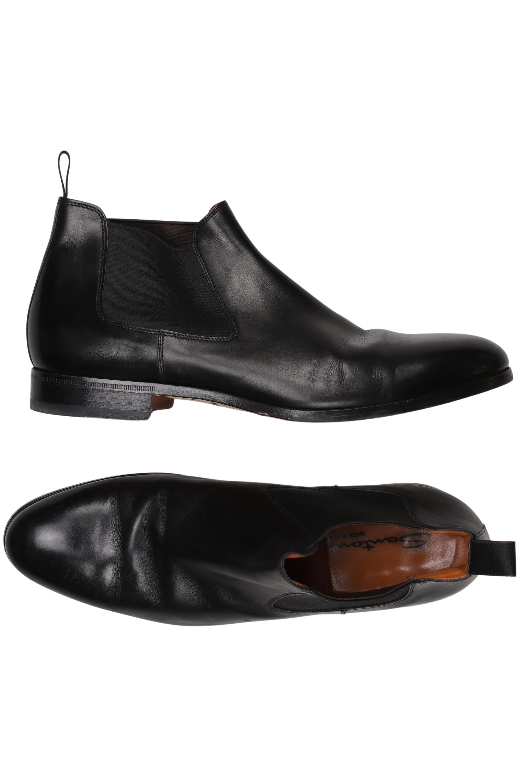 

Santoni Herren Halbschuh, schwarz, Gr. 10