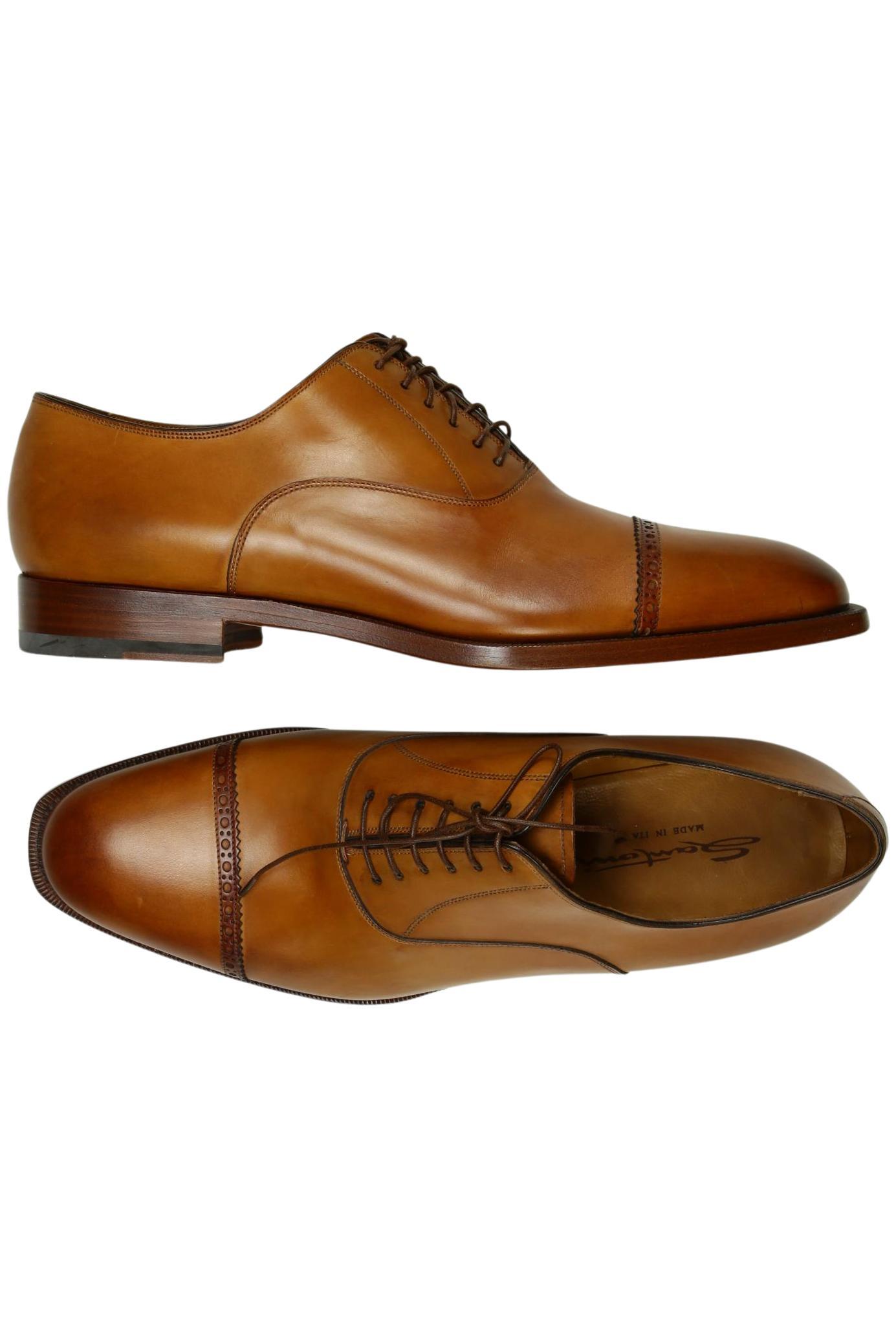 

Santoni Herren Halbschuh, braun, Gr. 10.5